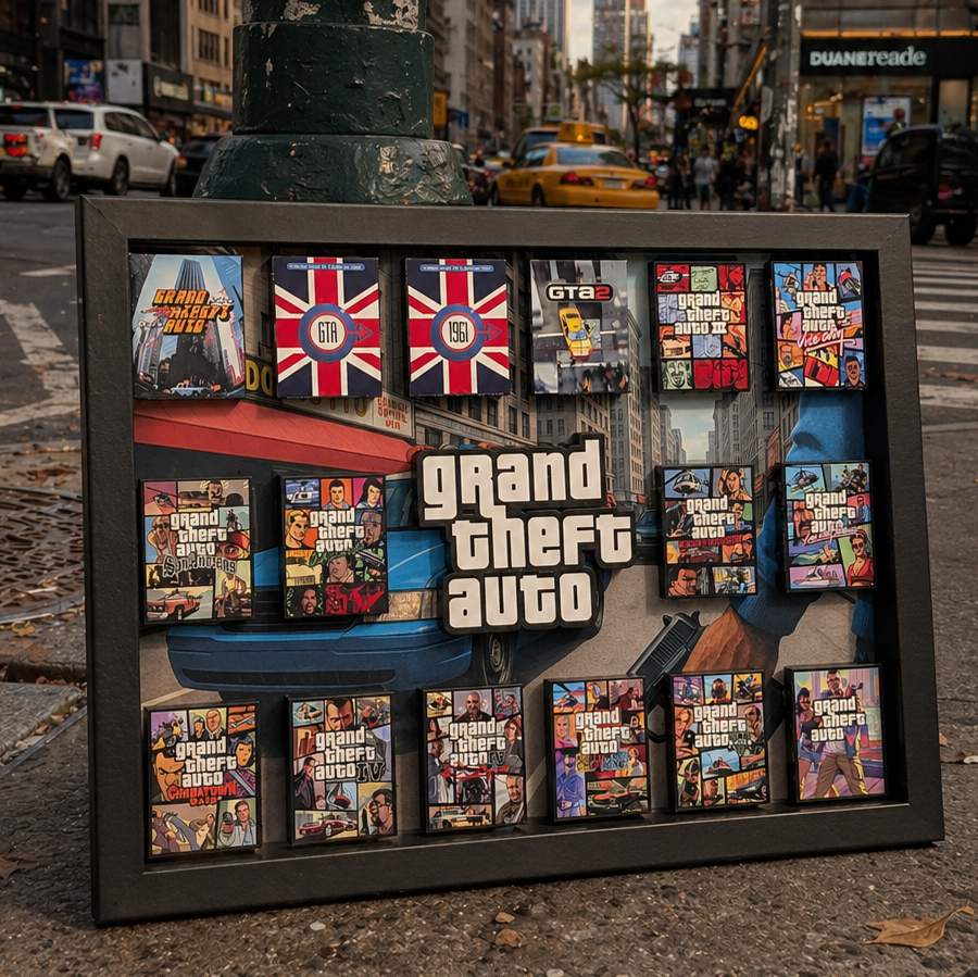 GTA - 3D Pictureframe with magnetic miniatures