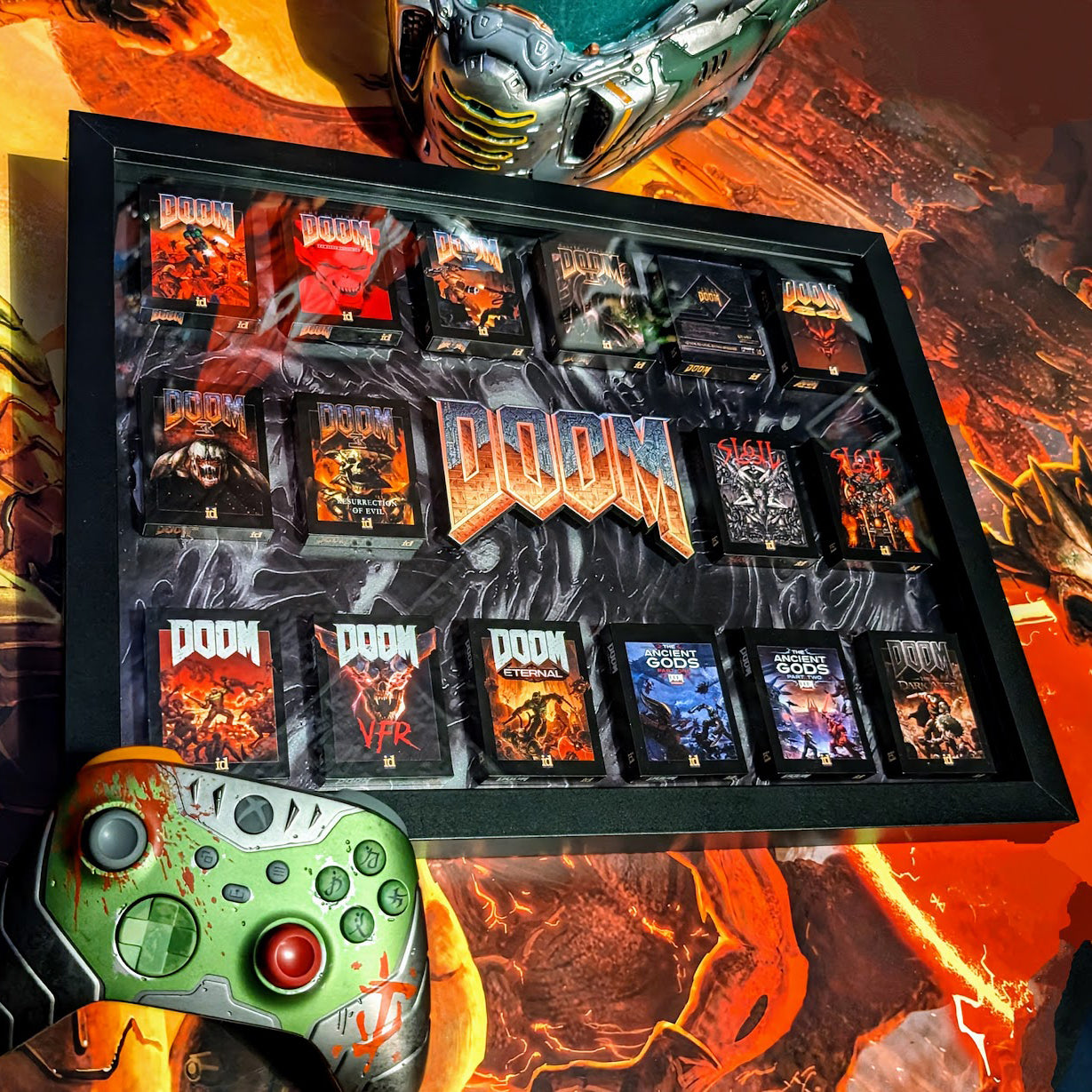 DOOM - 3D Pictureframe with magnetic miniatures – TNT Craft