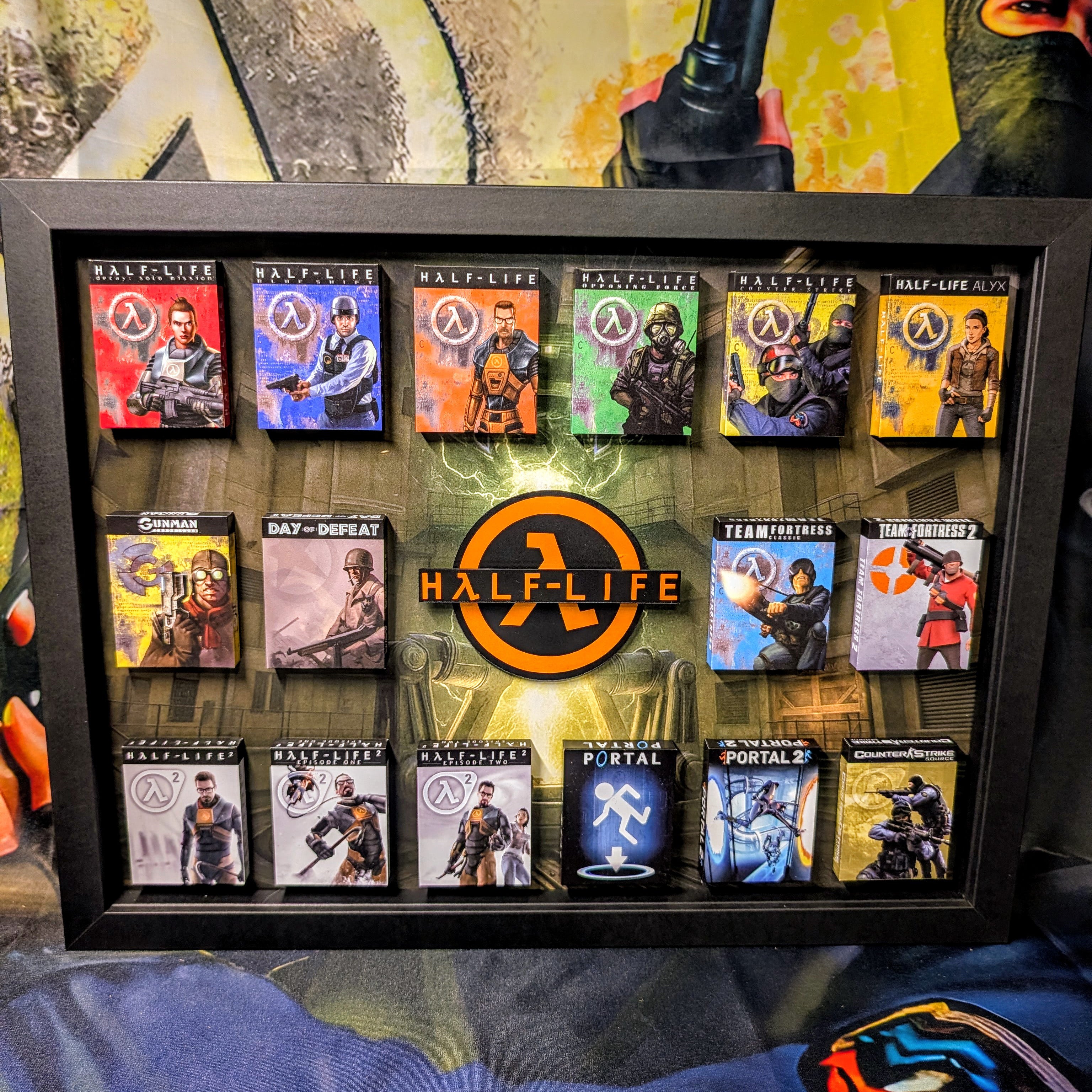 Half-Life (Counterstrike) - 3D Pictureframe with magnetic miniatures