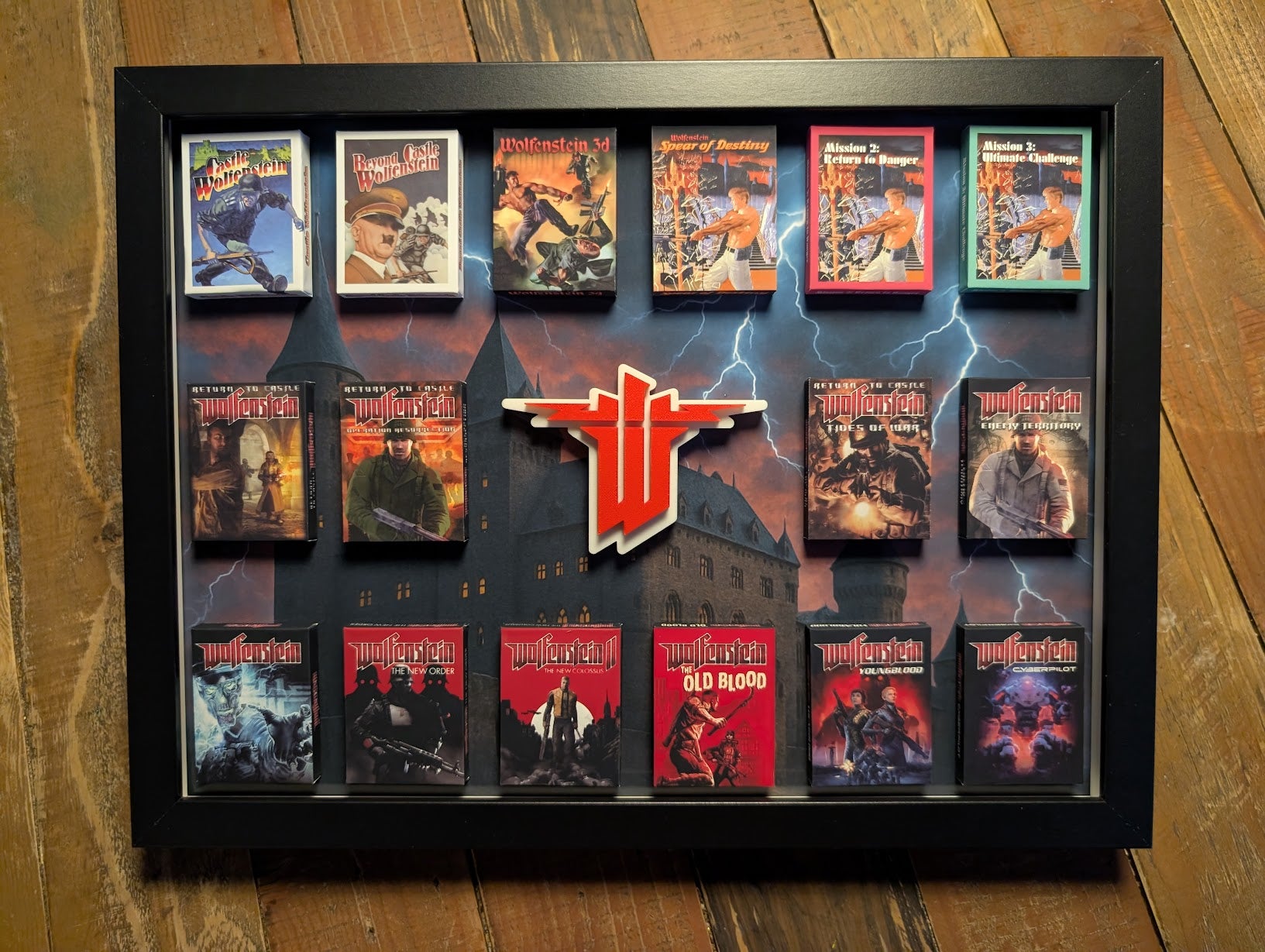 Wolfenstein - 3D Pictureframe with magnetic miniatures