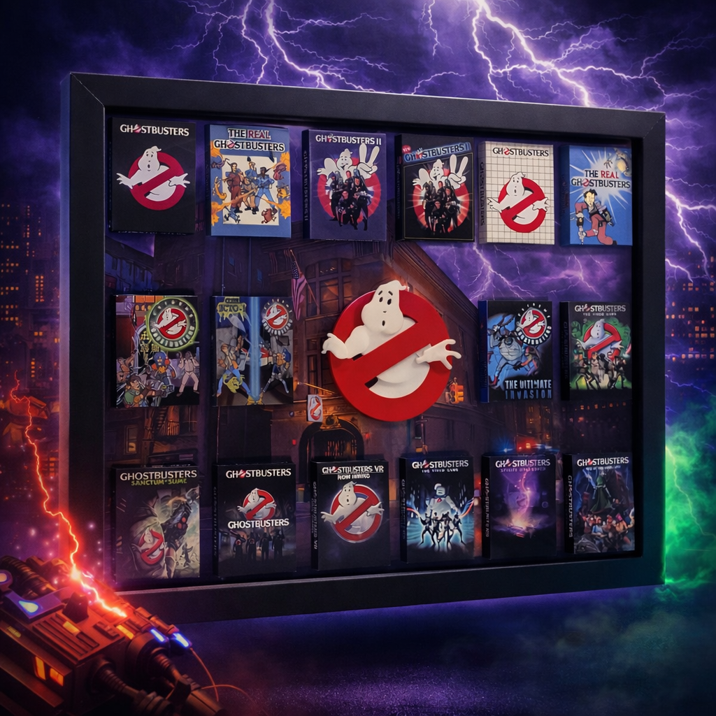 Ghostbusters - 3D Pictureframe with magnetic miniatures