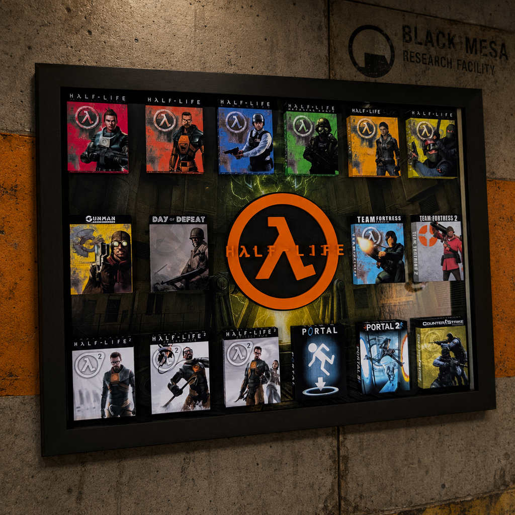 Half-Life (Counterstrike) - 3D Pictureframe with magnetic miniatures