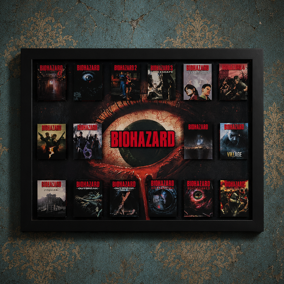 BIOHAZARD - 3D Pictureframe with magnetic miniatures