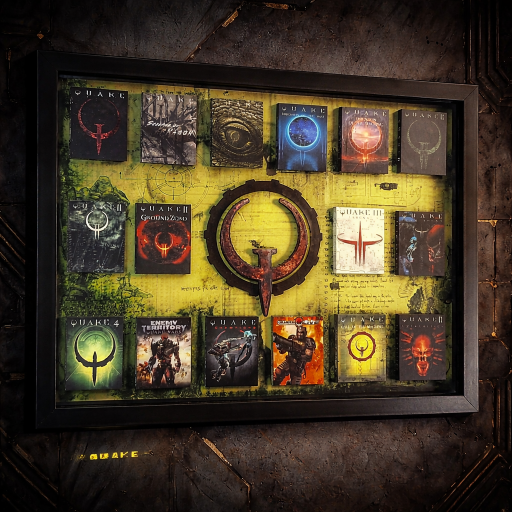 QUAKE - 3D Pictureframe with magnetic miniatures