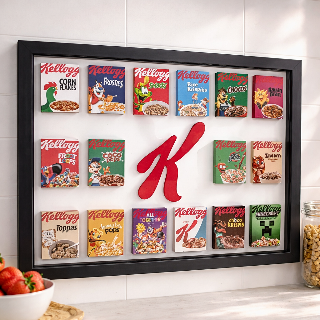 Kelloggs - 3D Pictureframe with magnetic miniatures