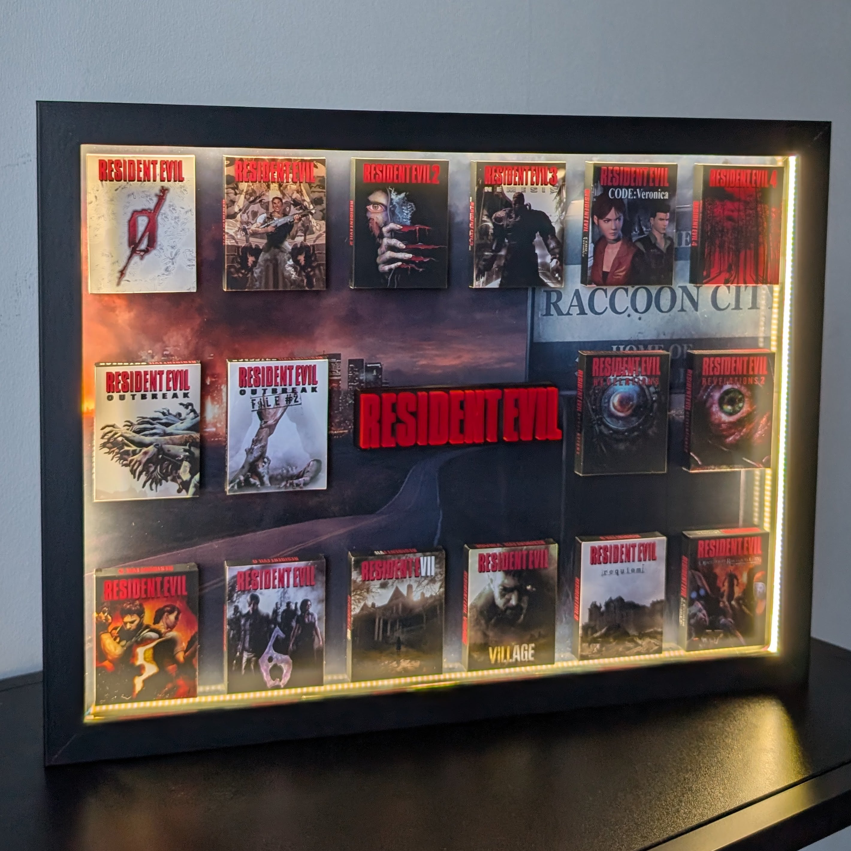 Resident Evil - 3D Pictureframe with magnetic miniatures
