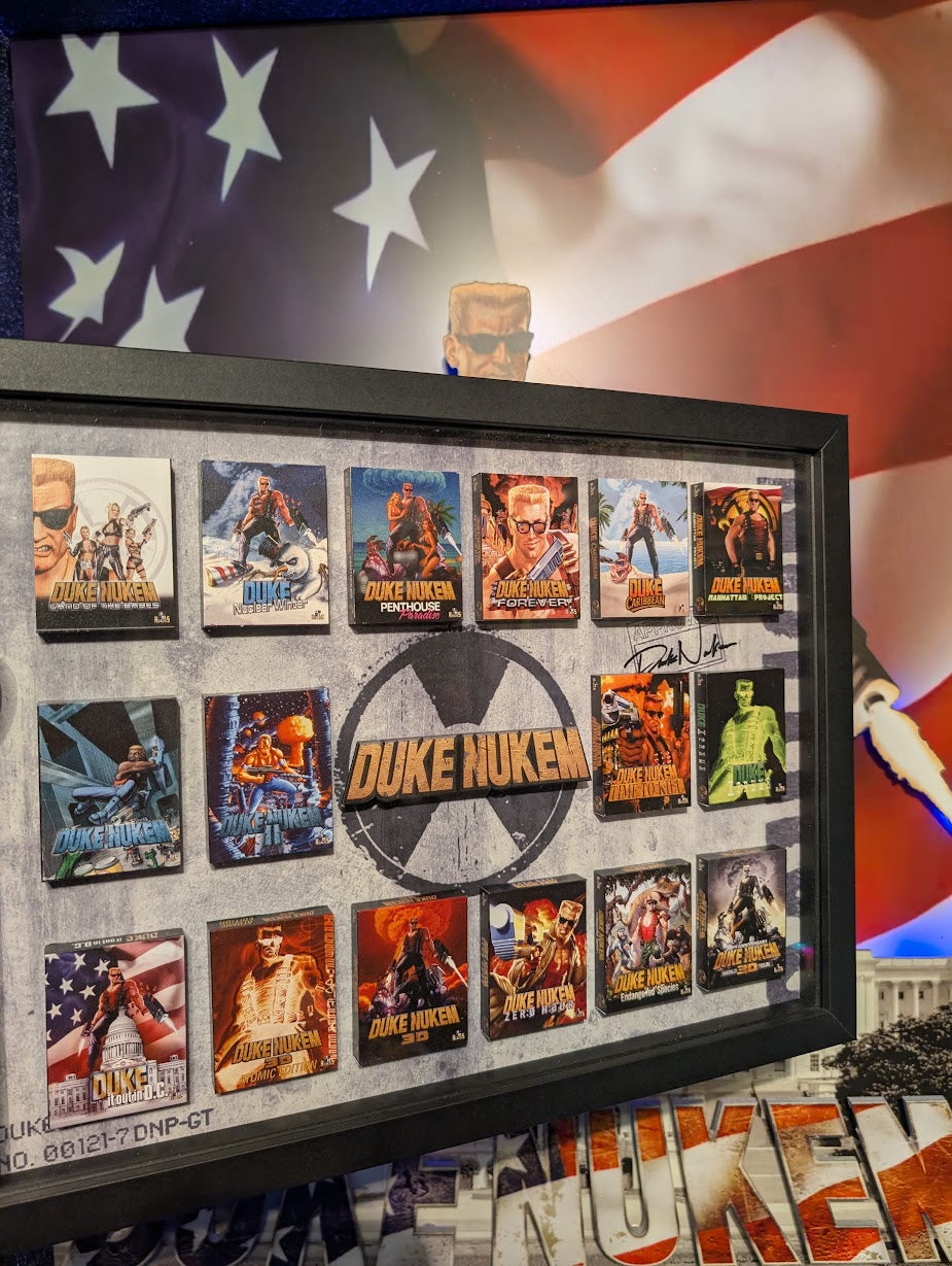 DUKE NUKEM - 3D Pictureframe with magnetic miniatures