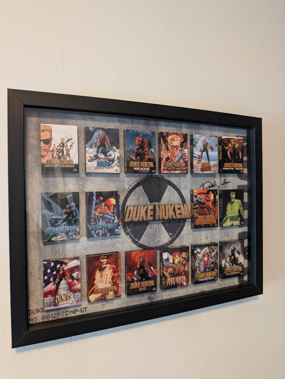 DUKE NUKEM - 3D Pictureframe with magnetic miniatures