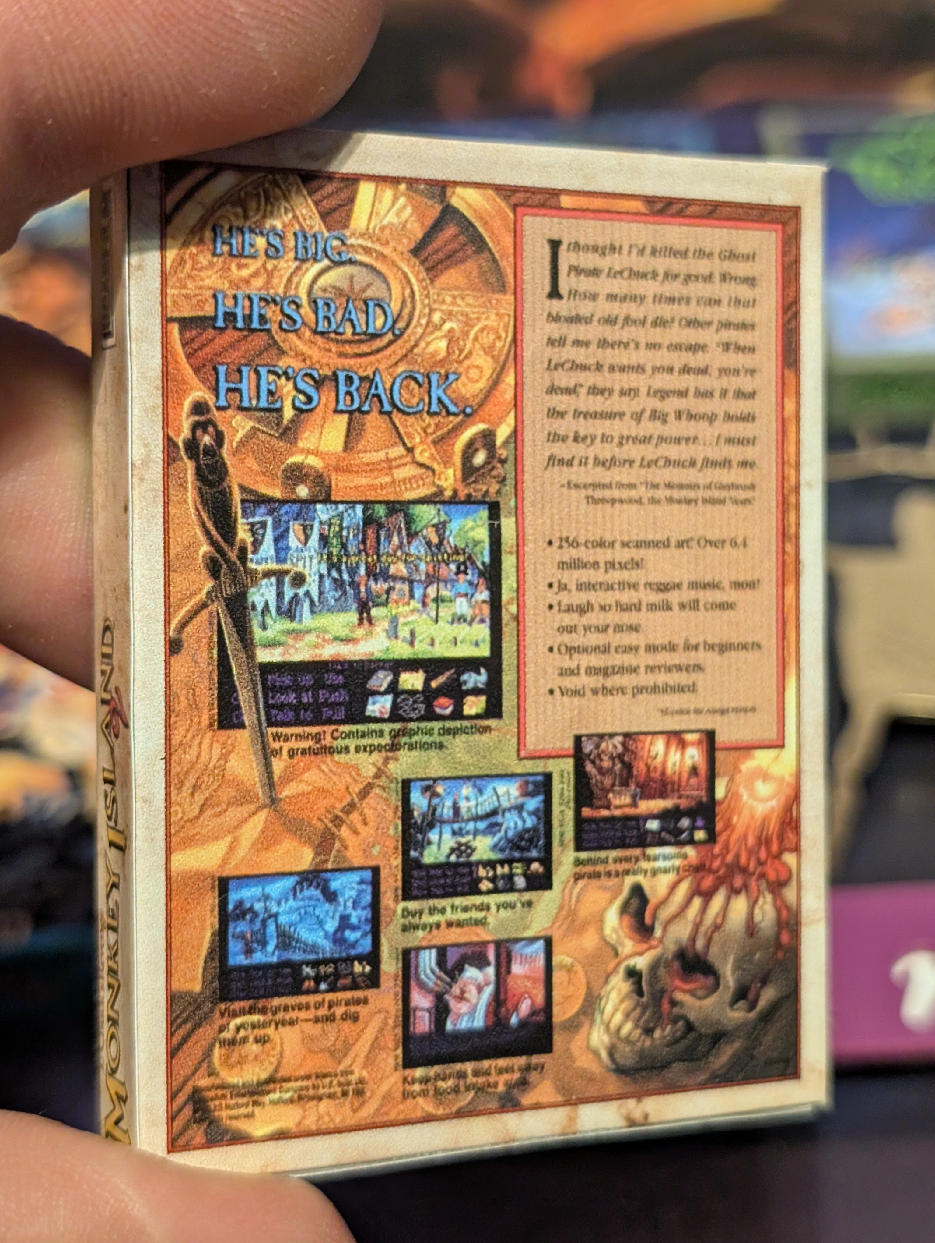 LucasArts Adventures - 3D Pictureframe with magnetic miniatures