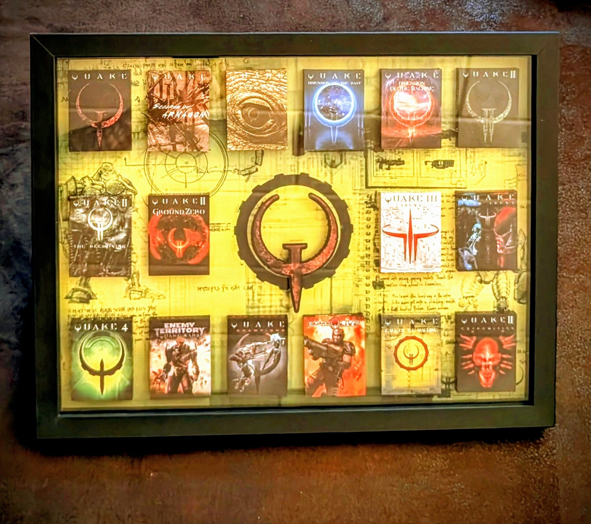 QUAKE - 3D Pictureframe with magnetic miniatures