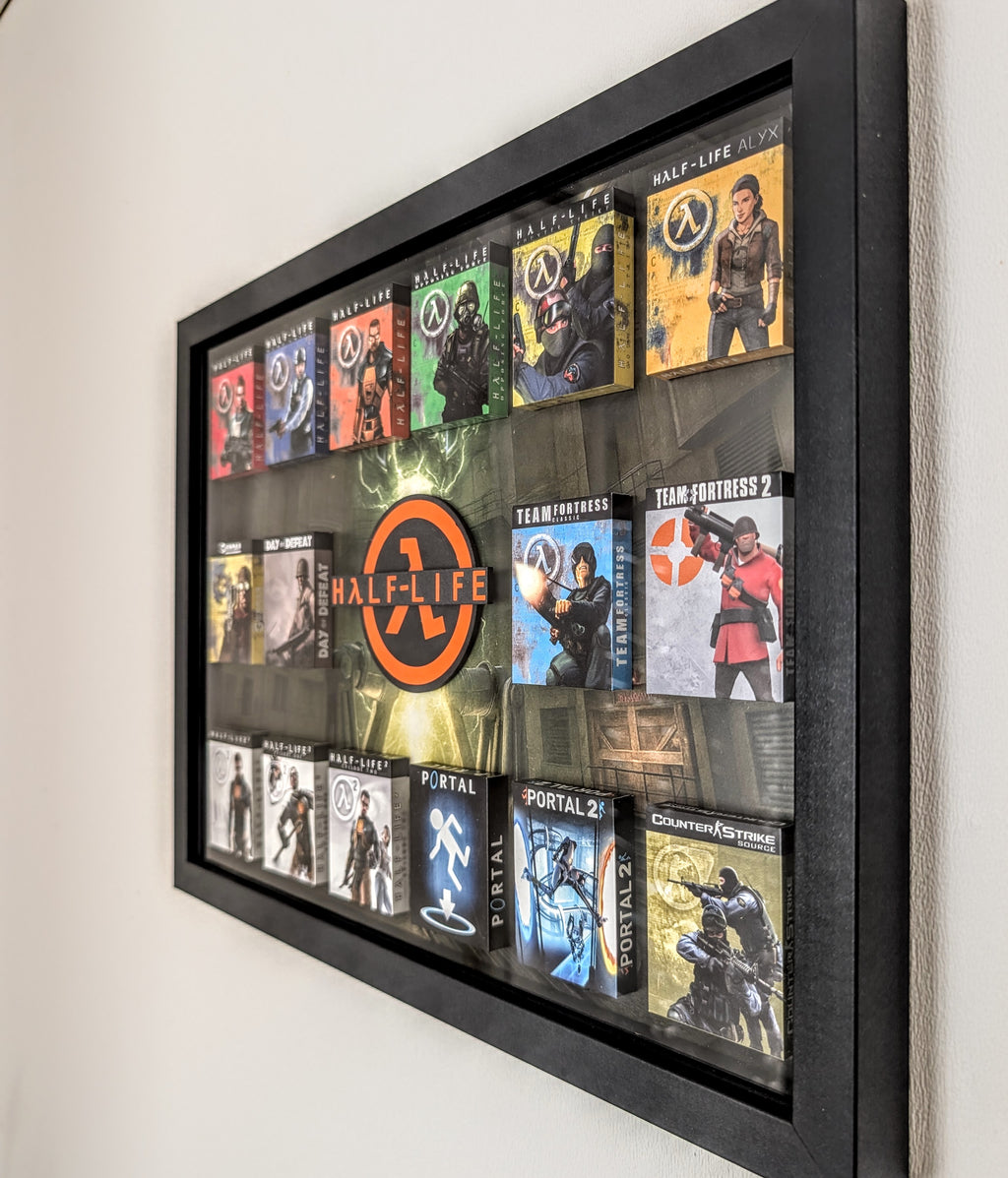 Half-Life (Counterstrike) - 3D Pictureframe with magnetic miniatures