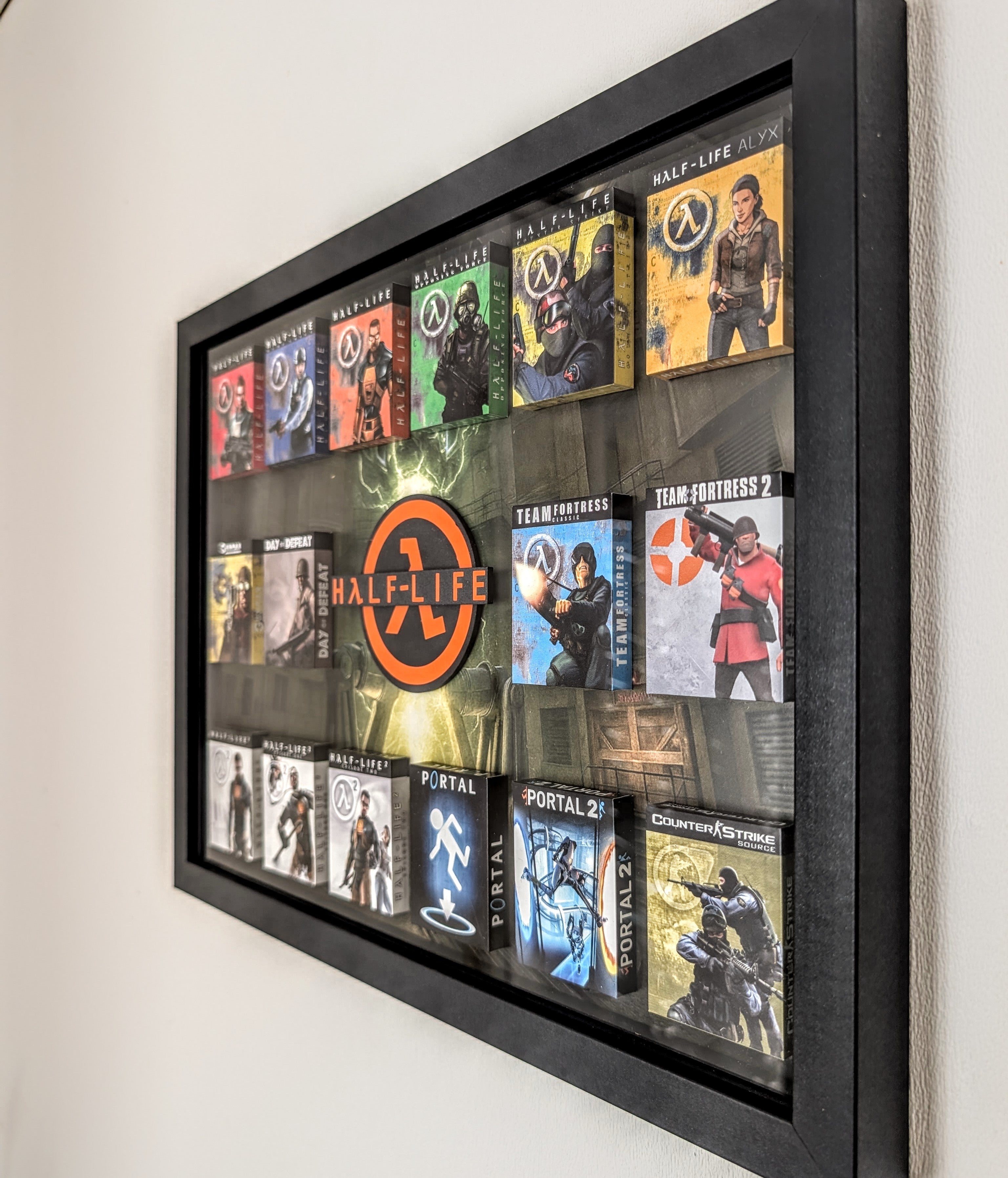 Half-Life (Counterstrike) - 3D Pictureframe with magnetic miniatures
