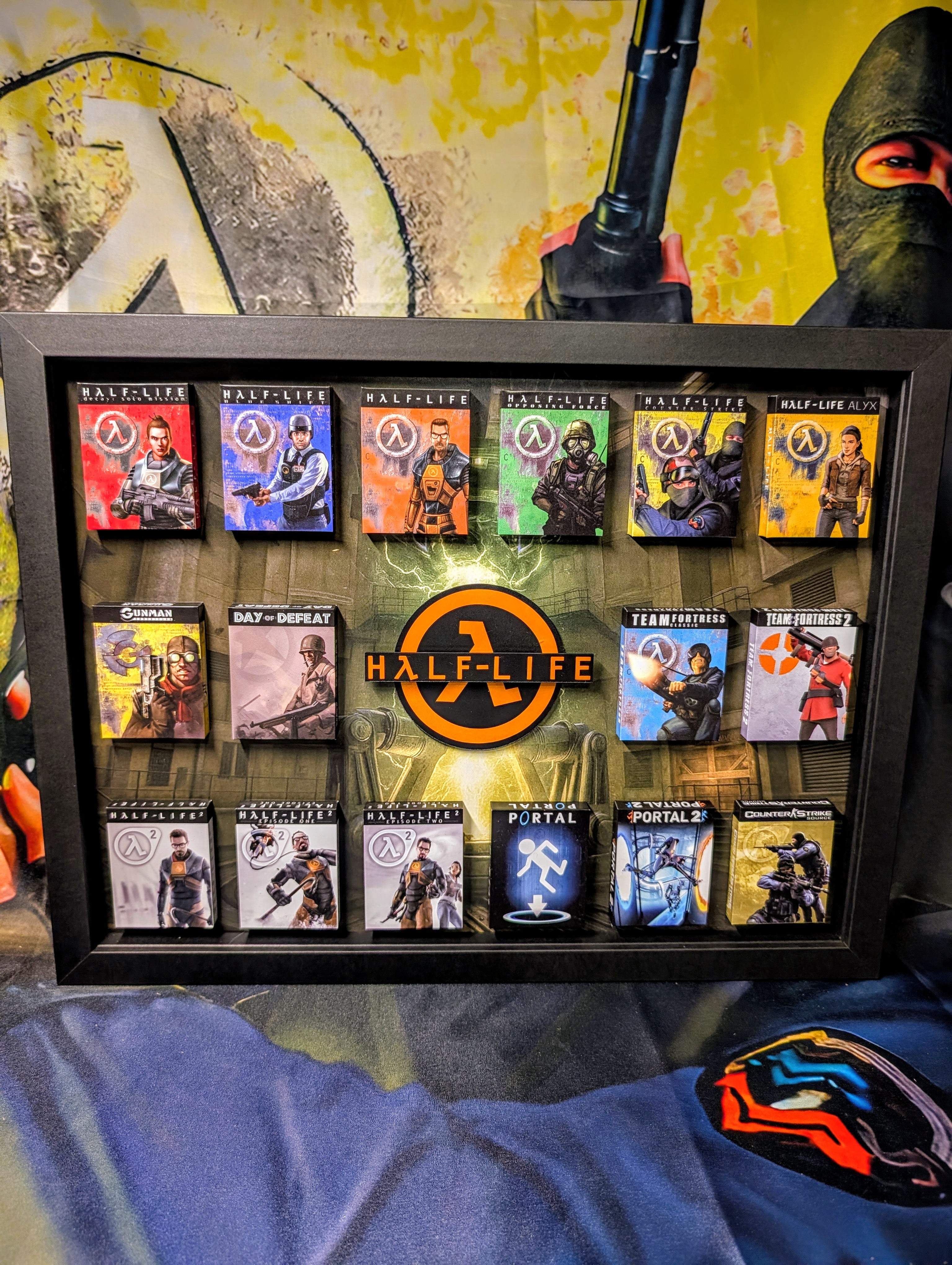 Half-Life (Counterstrike) - 3D Pictureframe with magnetic miniatures