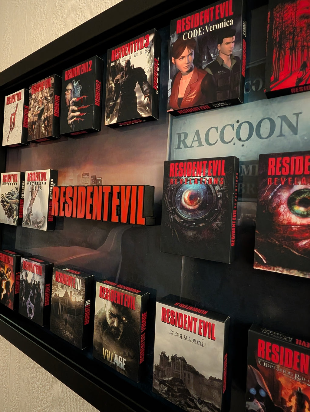 Resident Evil - 3D Pictureframe with magnetic miniatures