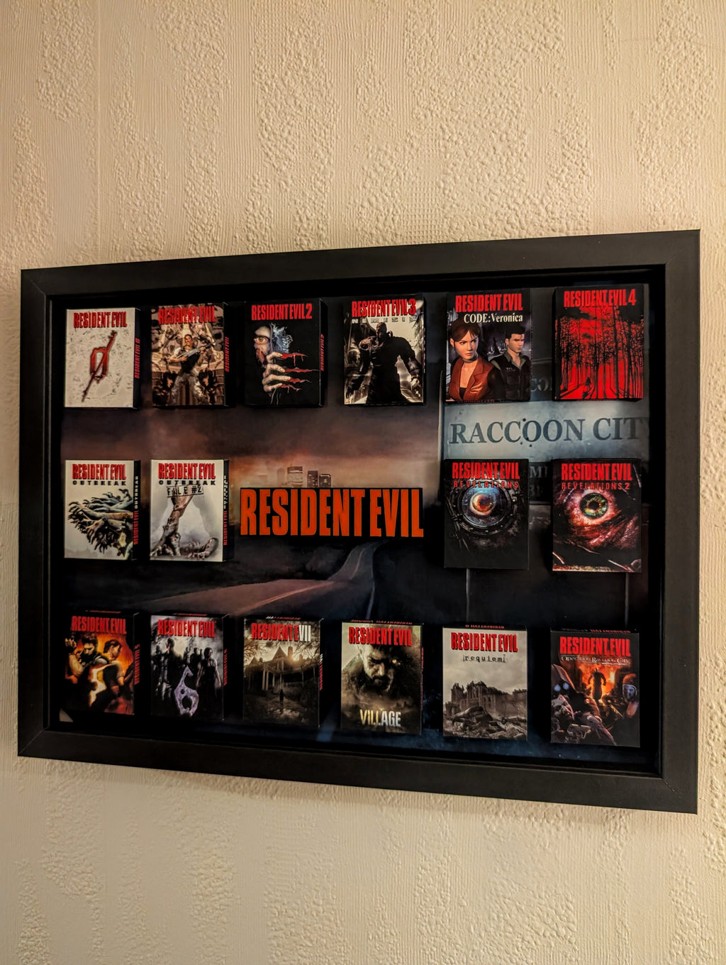 Resident Evil - 3D Pictureframe with magnetic miniatures