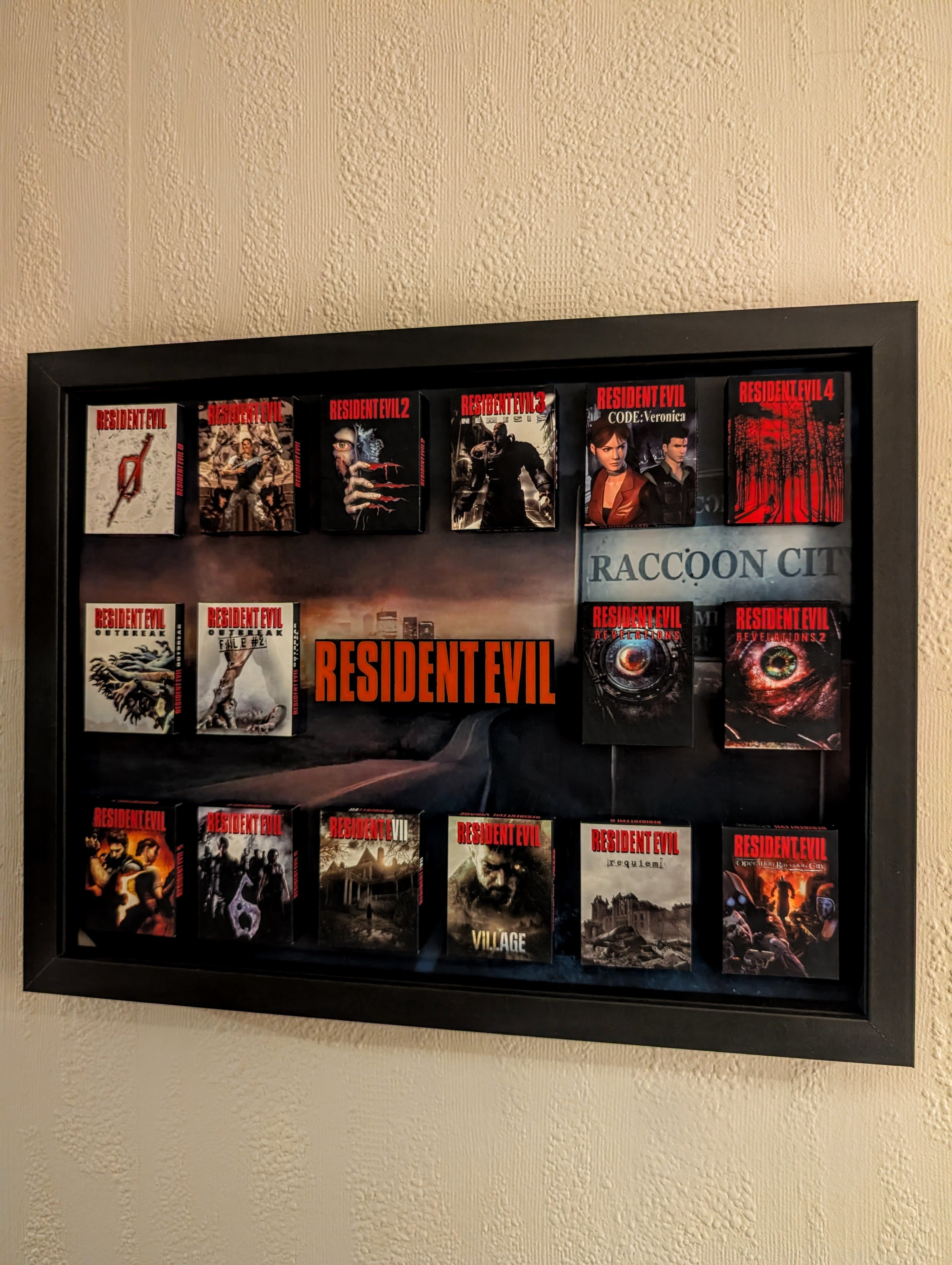Resident Evil - 3D Pictureframe with magnetic miniatures