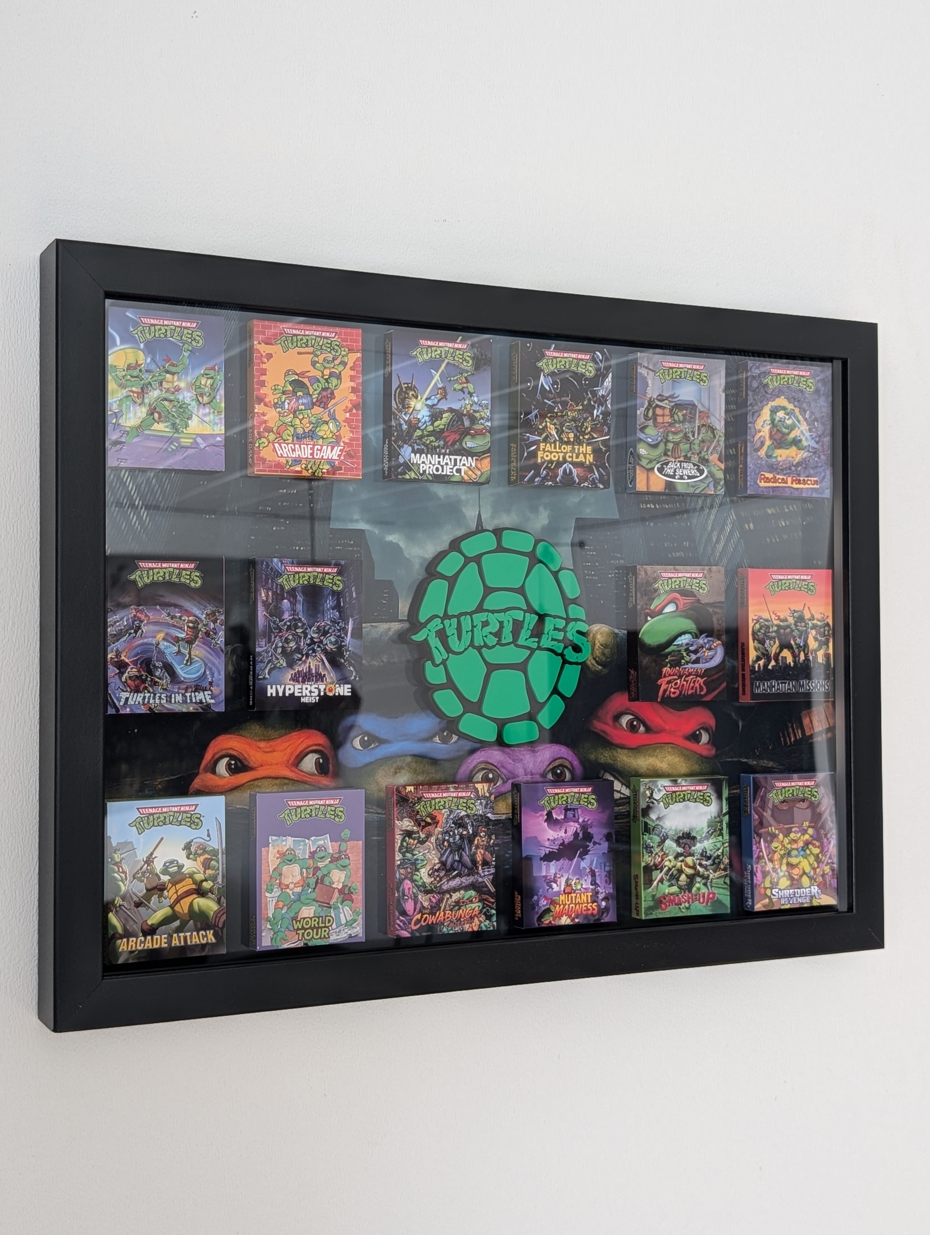 Turtles - 3D Pictureframe with magnetic miniatures