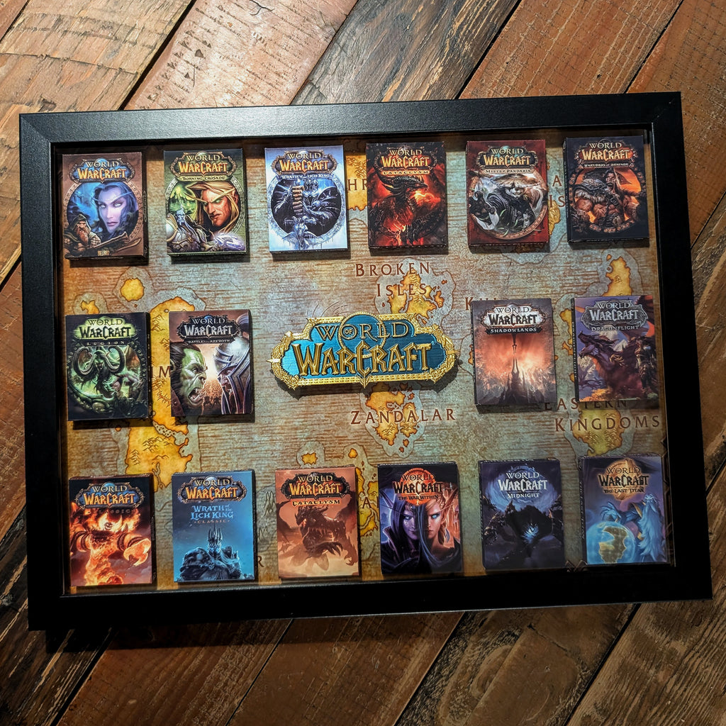 World of Warcraft - 3D Pictureframe with magnetic miniatures