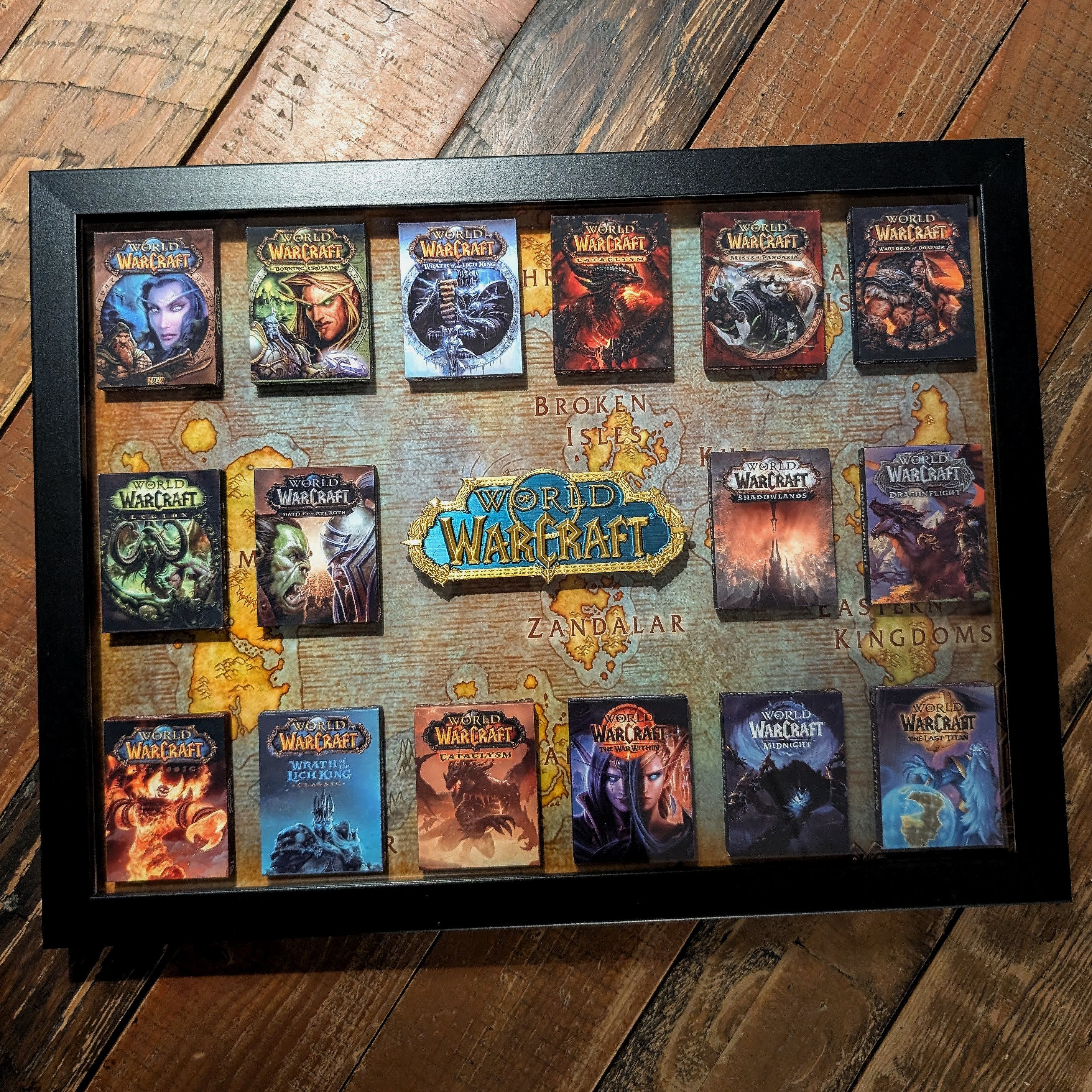World of Warcraft - 3D Pictureframe with magnetic miniatures