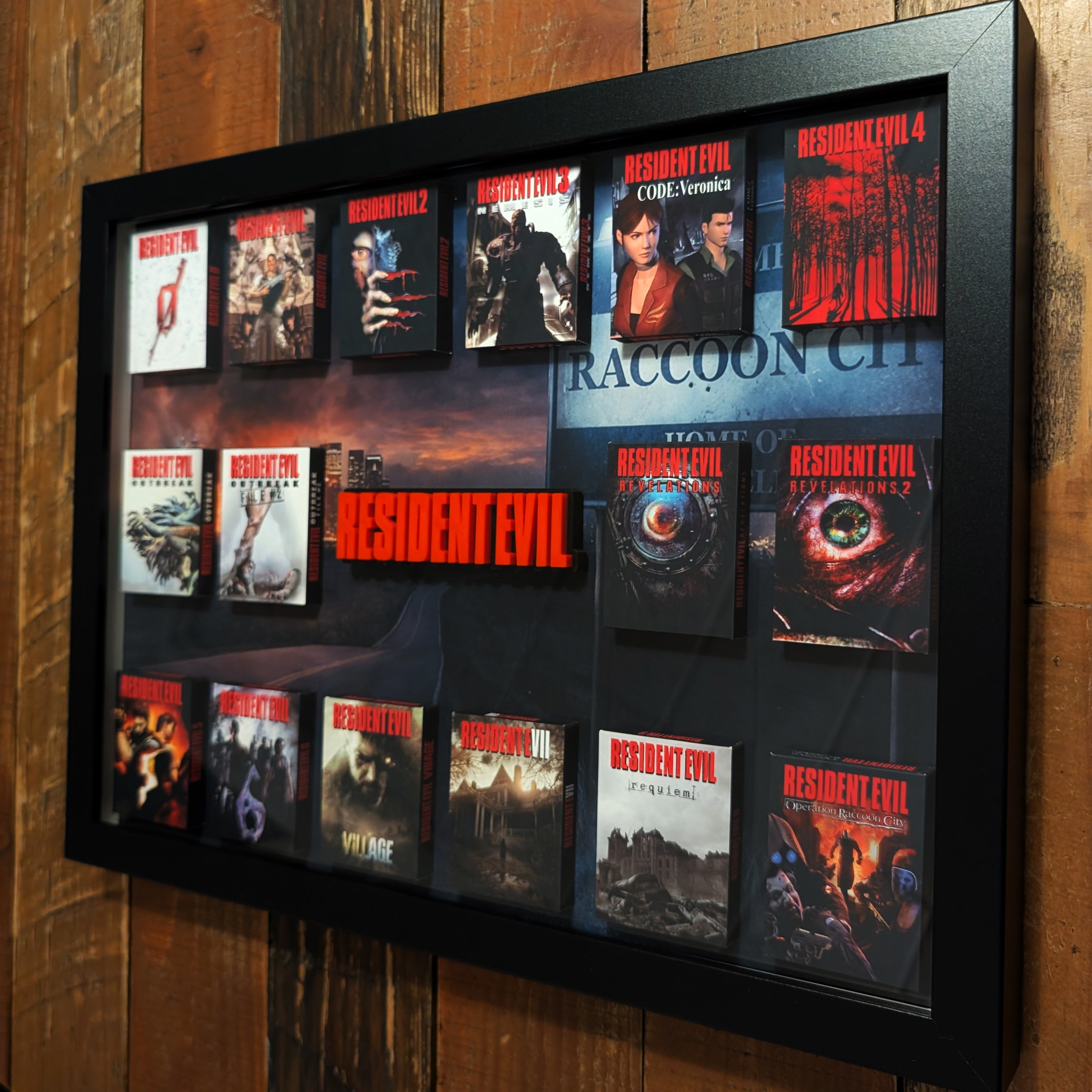 Resident Evil - 3D Pictureframe with magnetic miniatures