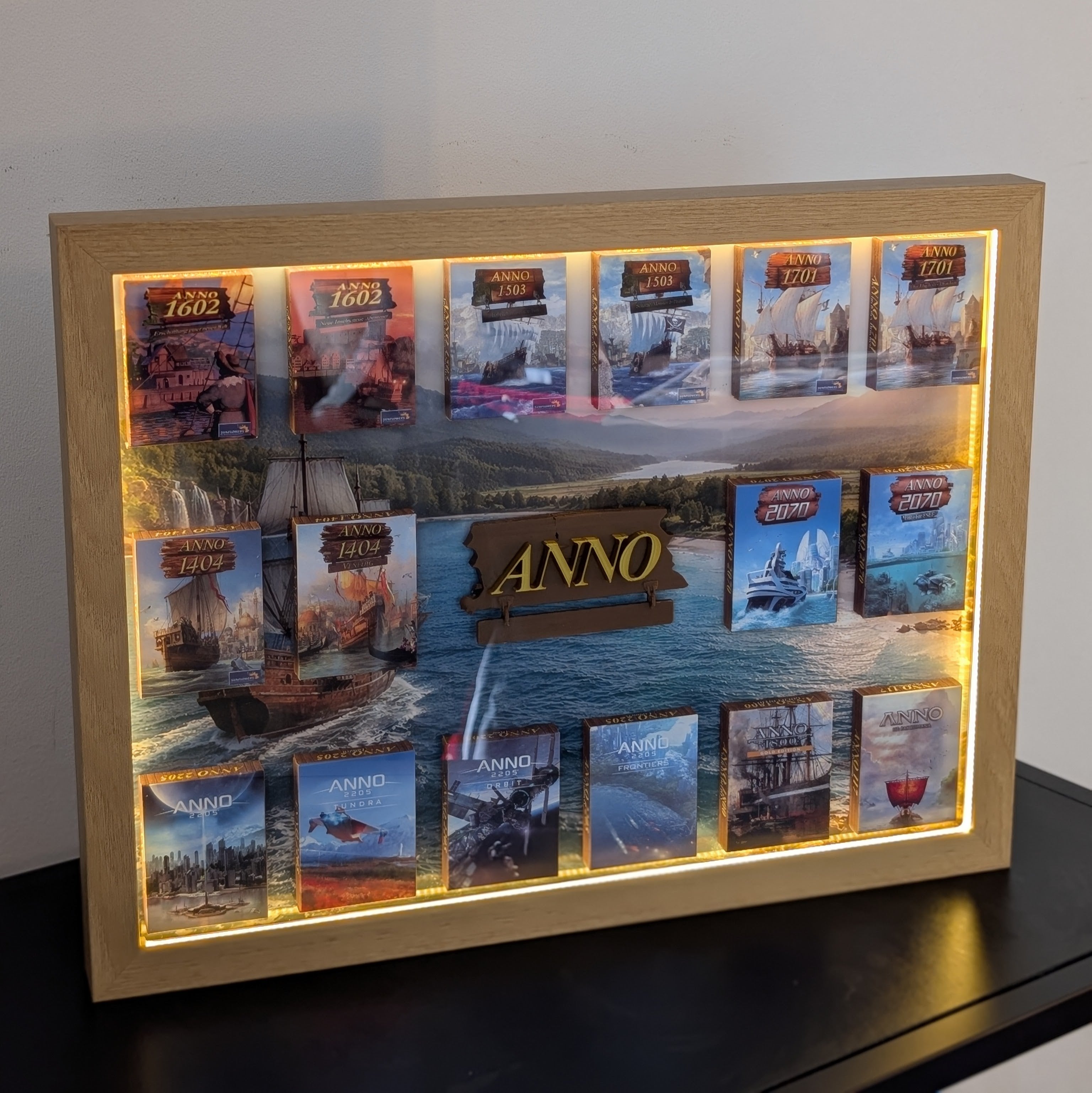 ANNO - 3D Pictureframe with magnetic miniatures