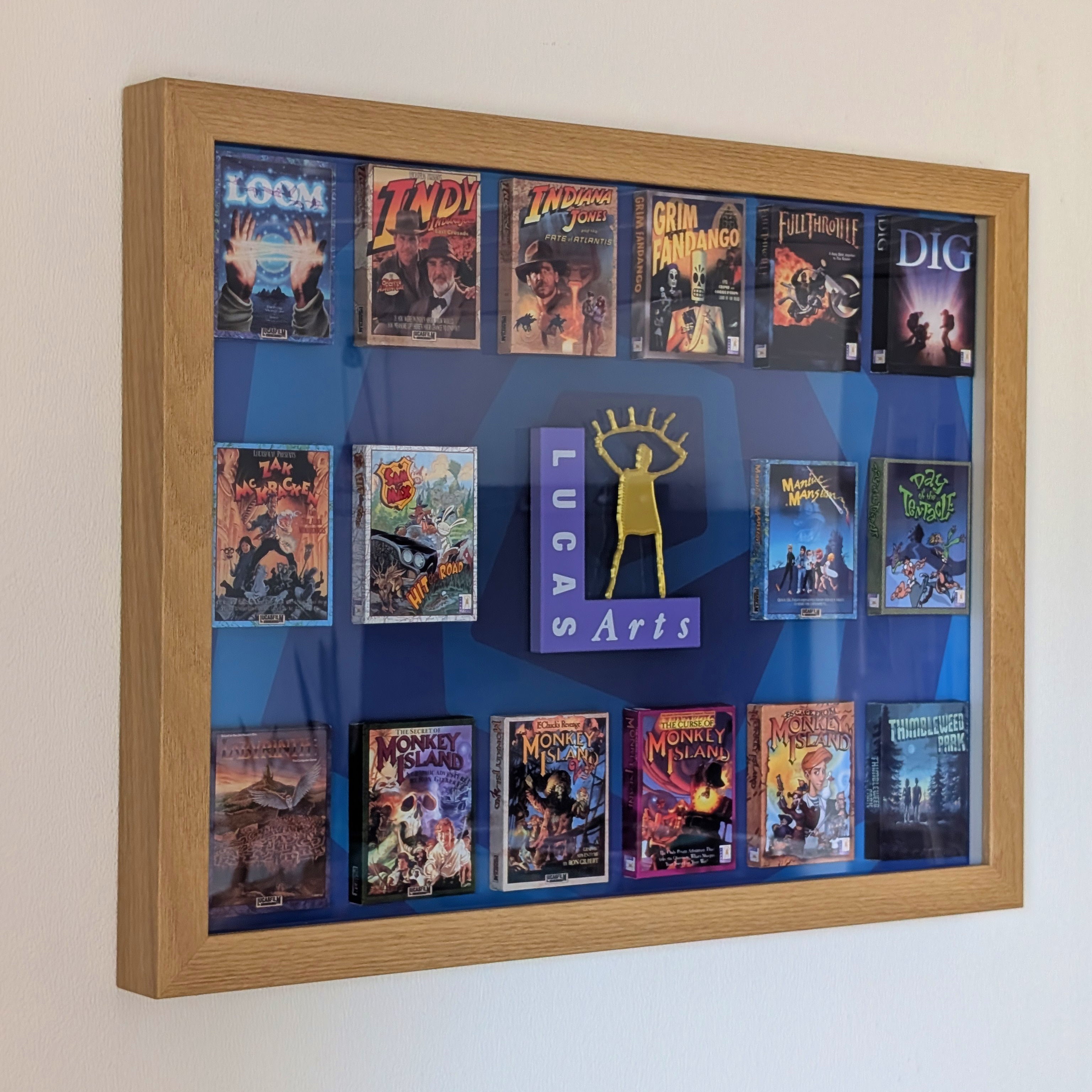 LucasArts Adventures - 3D Pictureframe with magnetic miniatures