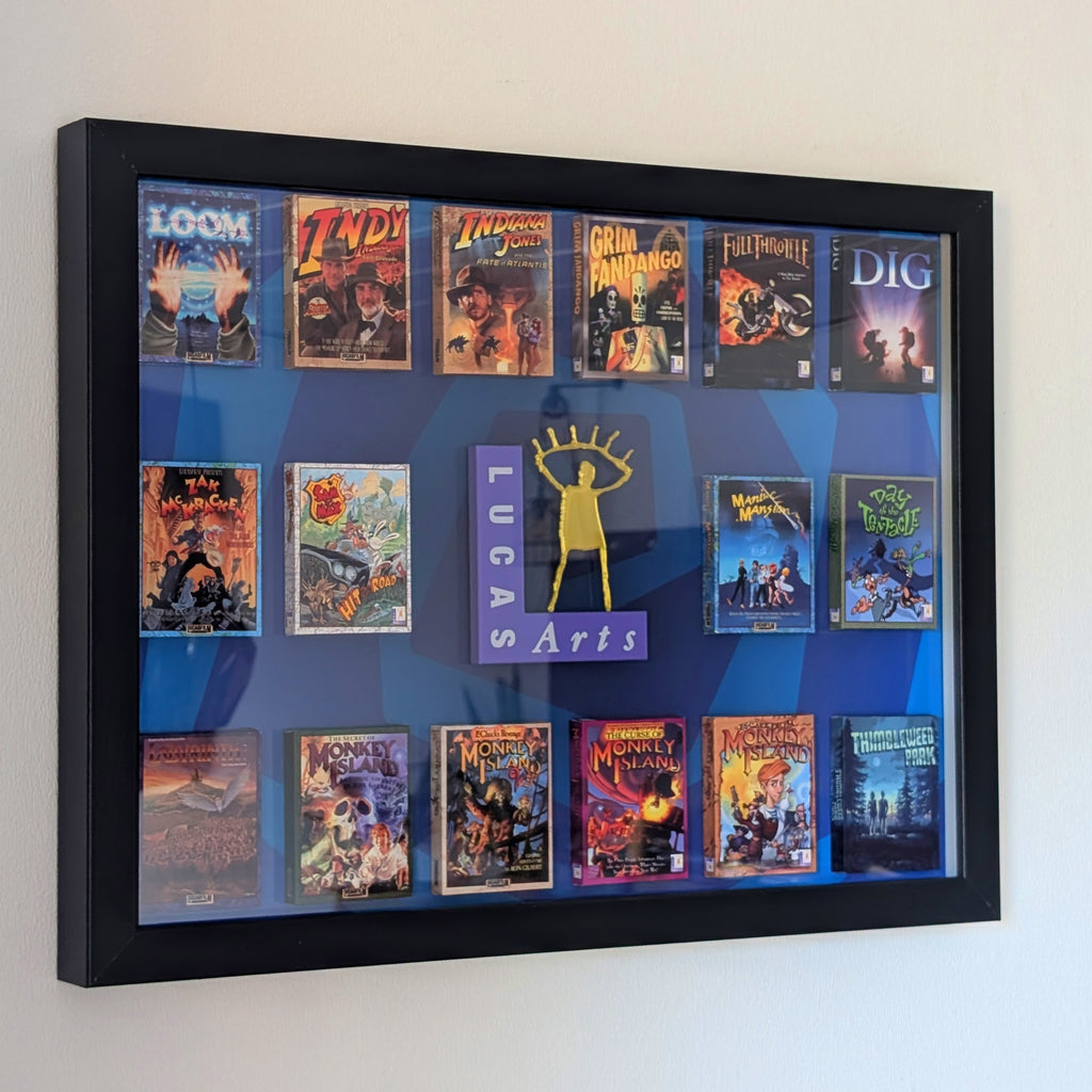 LucasArts Adventures - 3D Pictureframe with magnetic miniatures