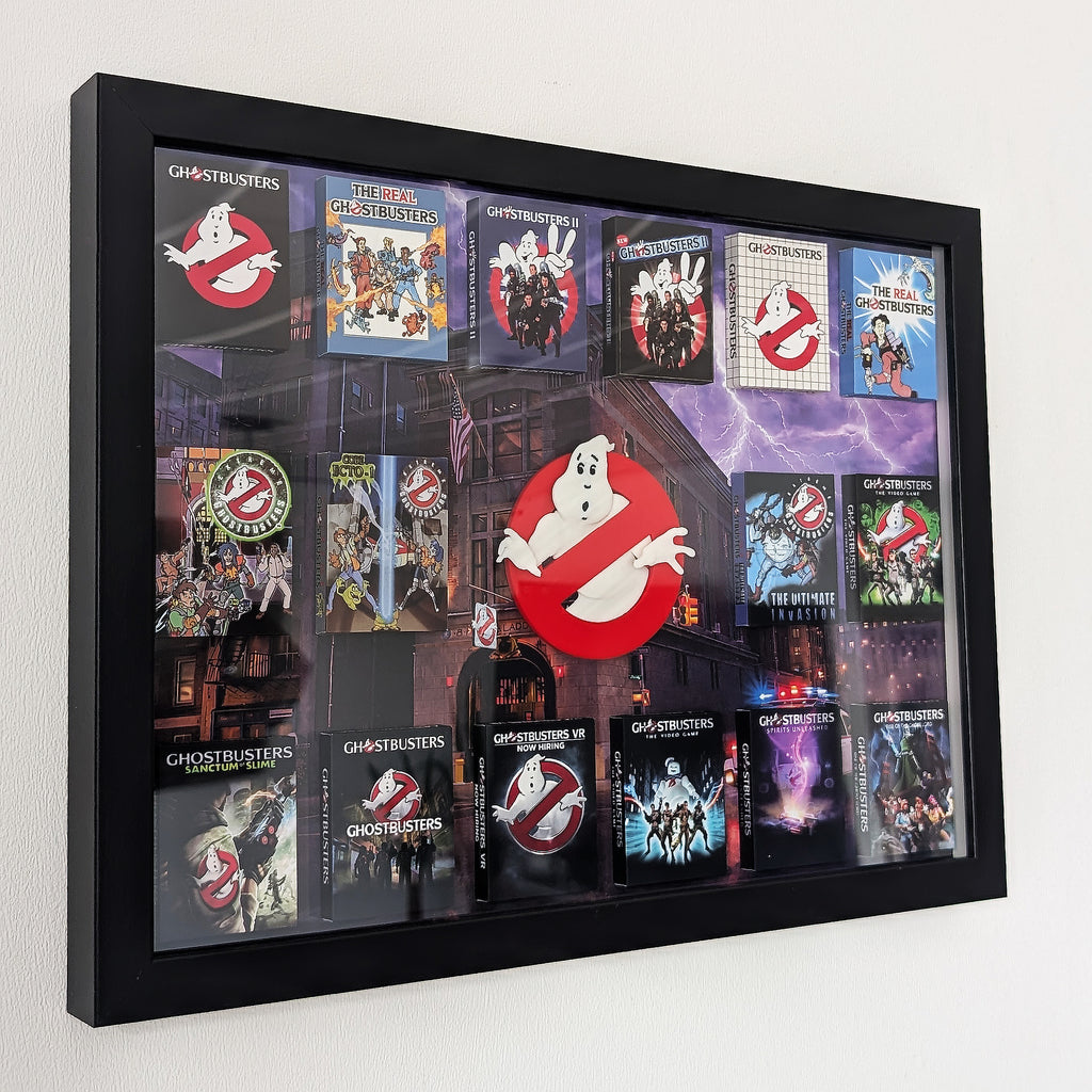 Ghostbusters - 3D Pictureframe with magnetic miniatures