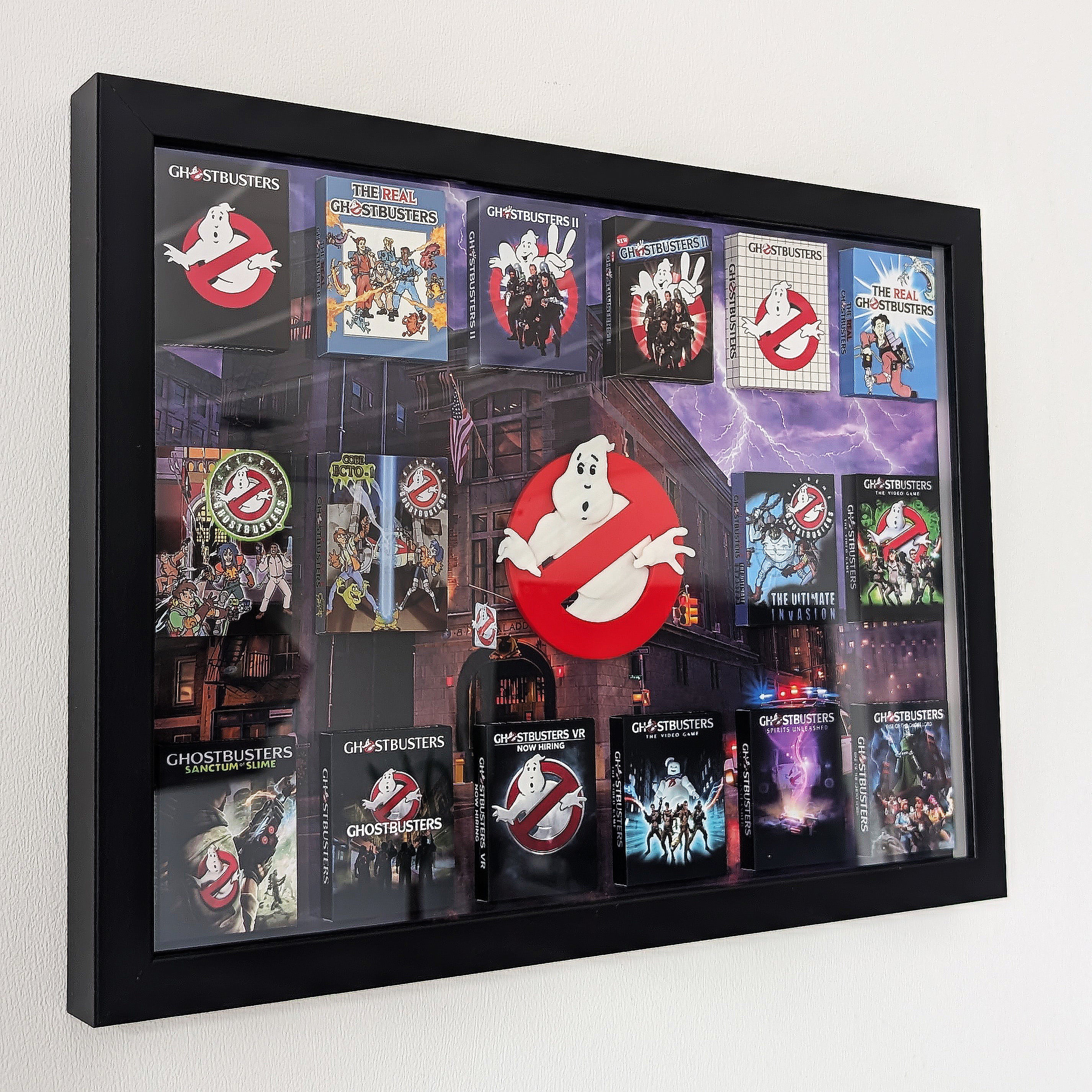 Ghostbusters - 3D Pictureframe with magnetic miniatures