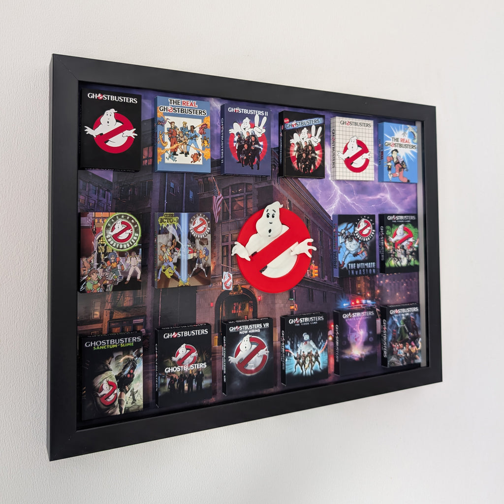 Ghostbusters - 3D Pictureframe with magnetic miniatures