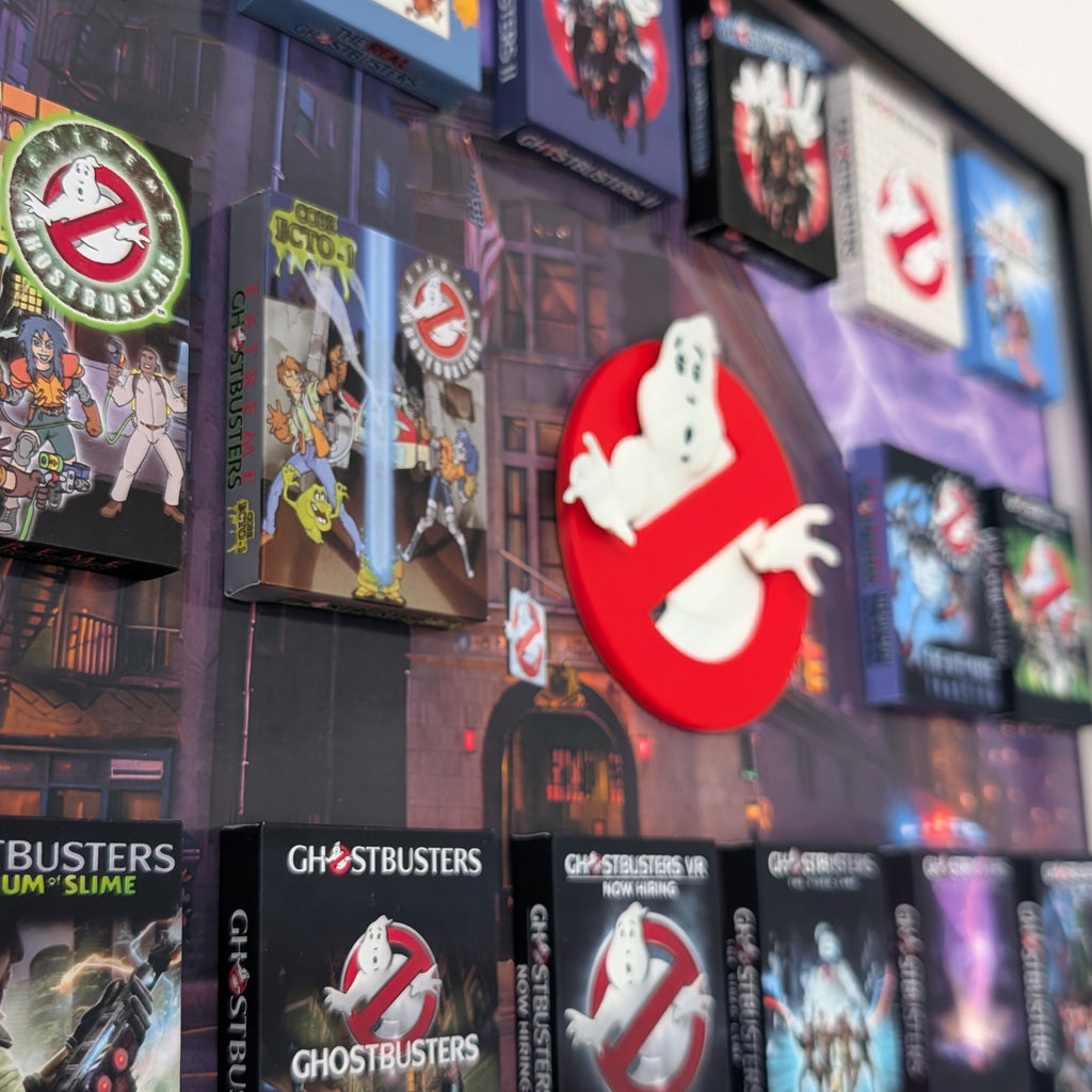 Ghostbusters - 3D Pictureframe with magnetic miniatures