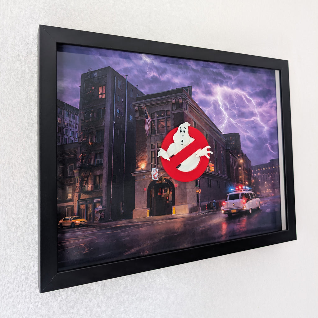 Ghostbusters - 3D Pictureframe with magnetic miniatures