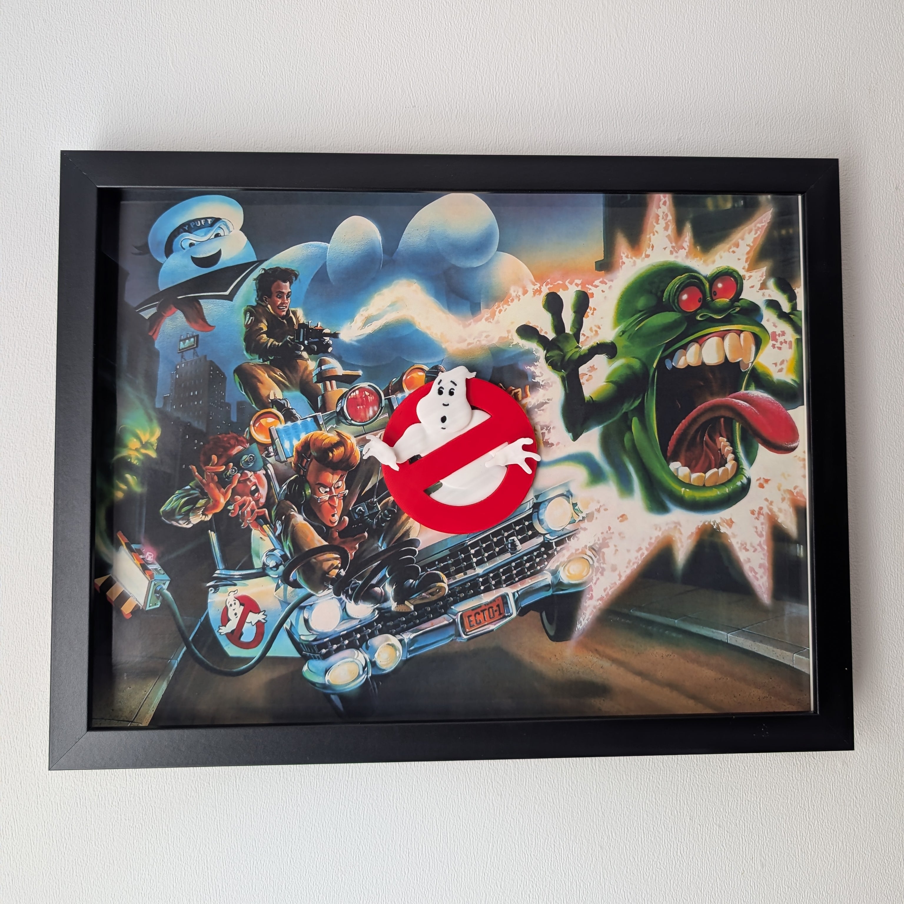 Ghostbusters - 3D Pictureframe with magnetic miniatures