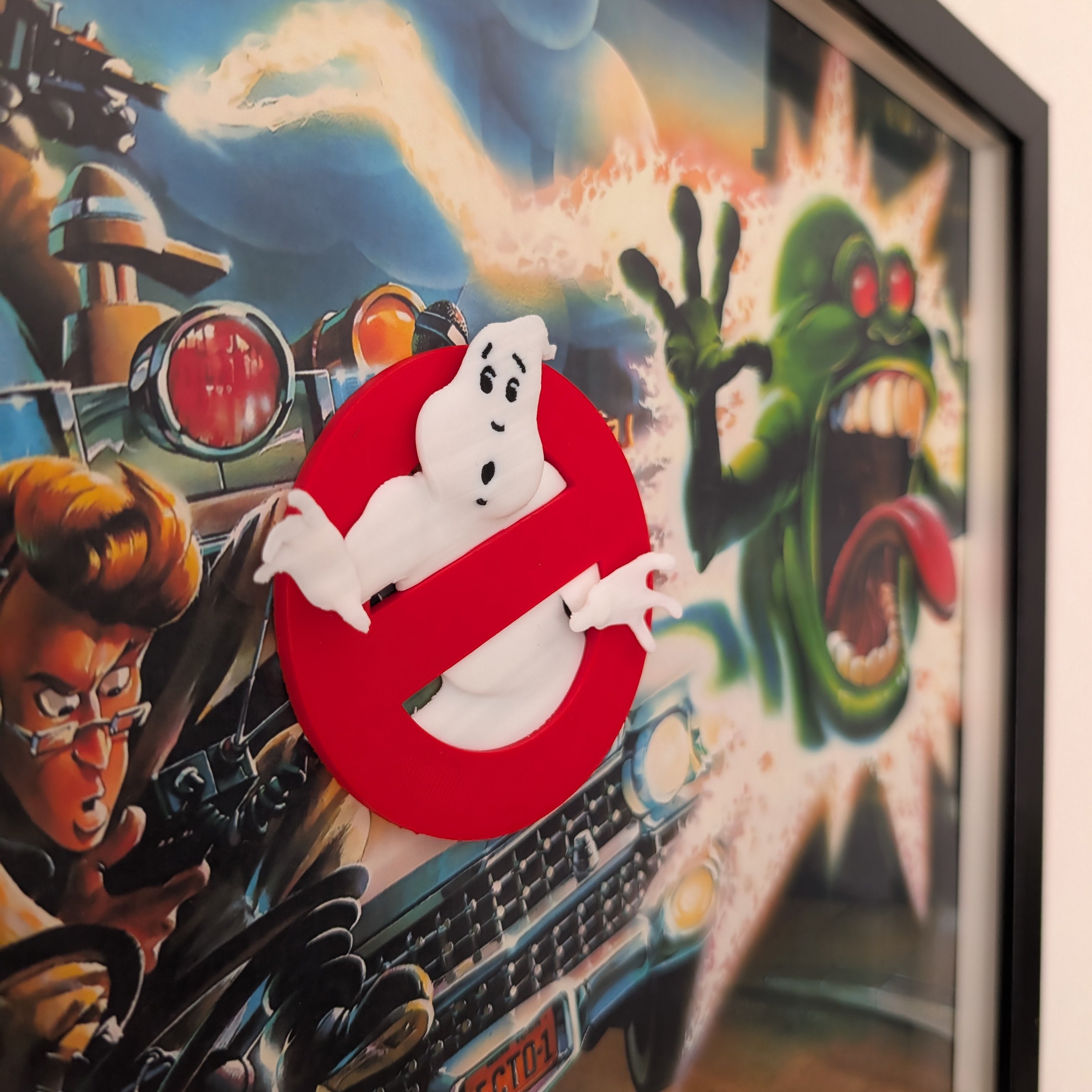 Ghostbusters - 3D Pictureframe with magnetic miniatures