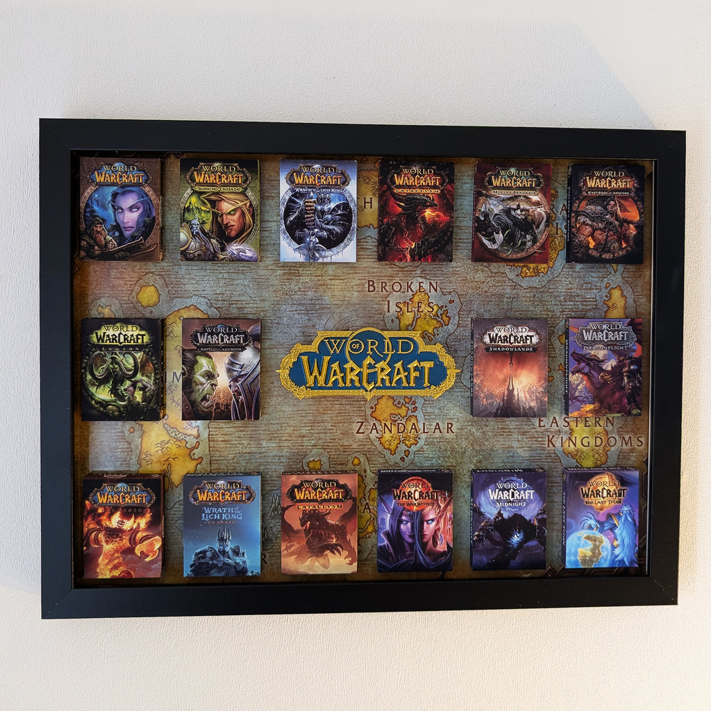 World of Warcraft - 3D Pictureframe with magnetic miniatures