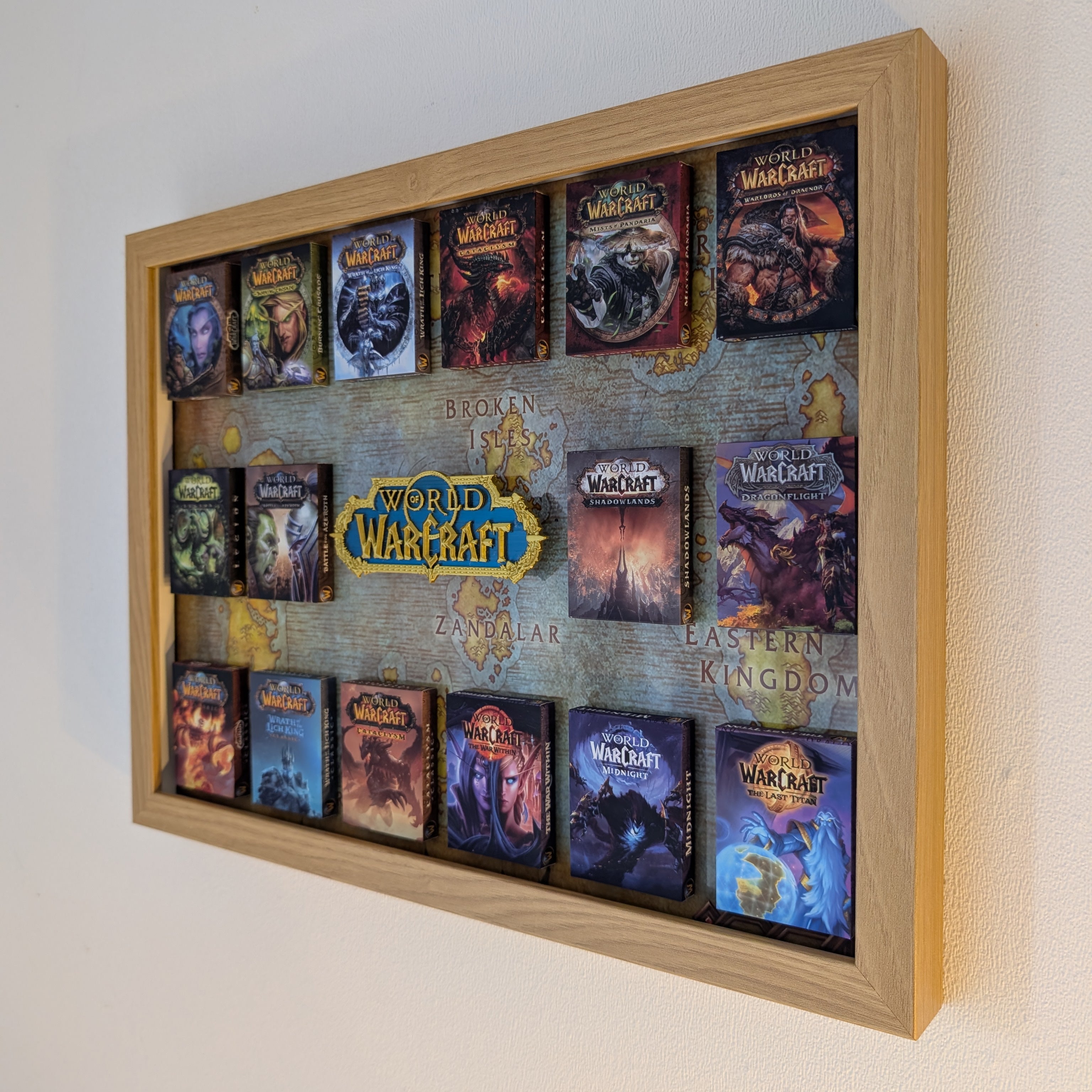 World of Warcraft - 3D Pictureframe with magnetic miniatures
