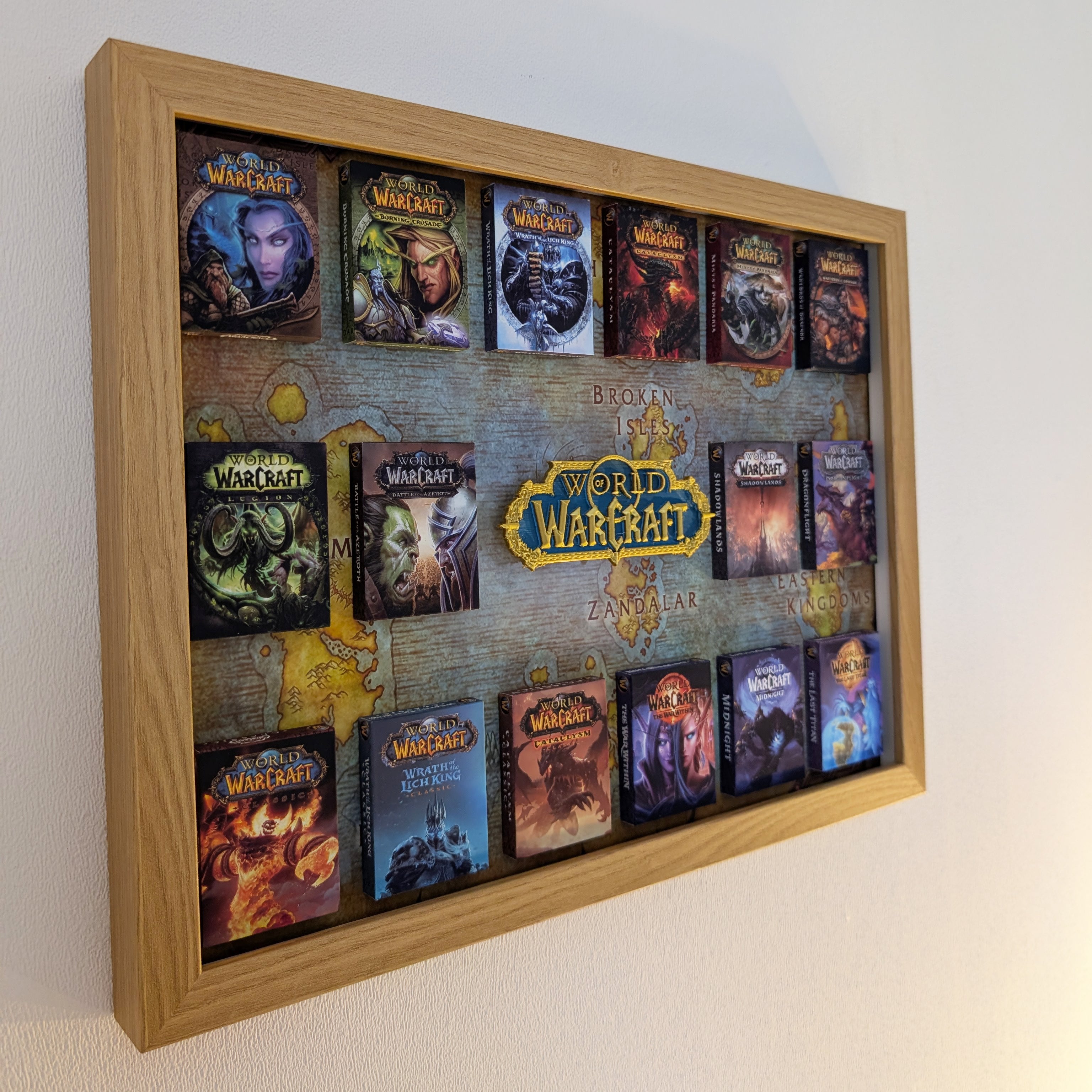 World of Warcraft - 3D Pictureframe with magnetic miniatures
