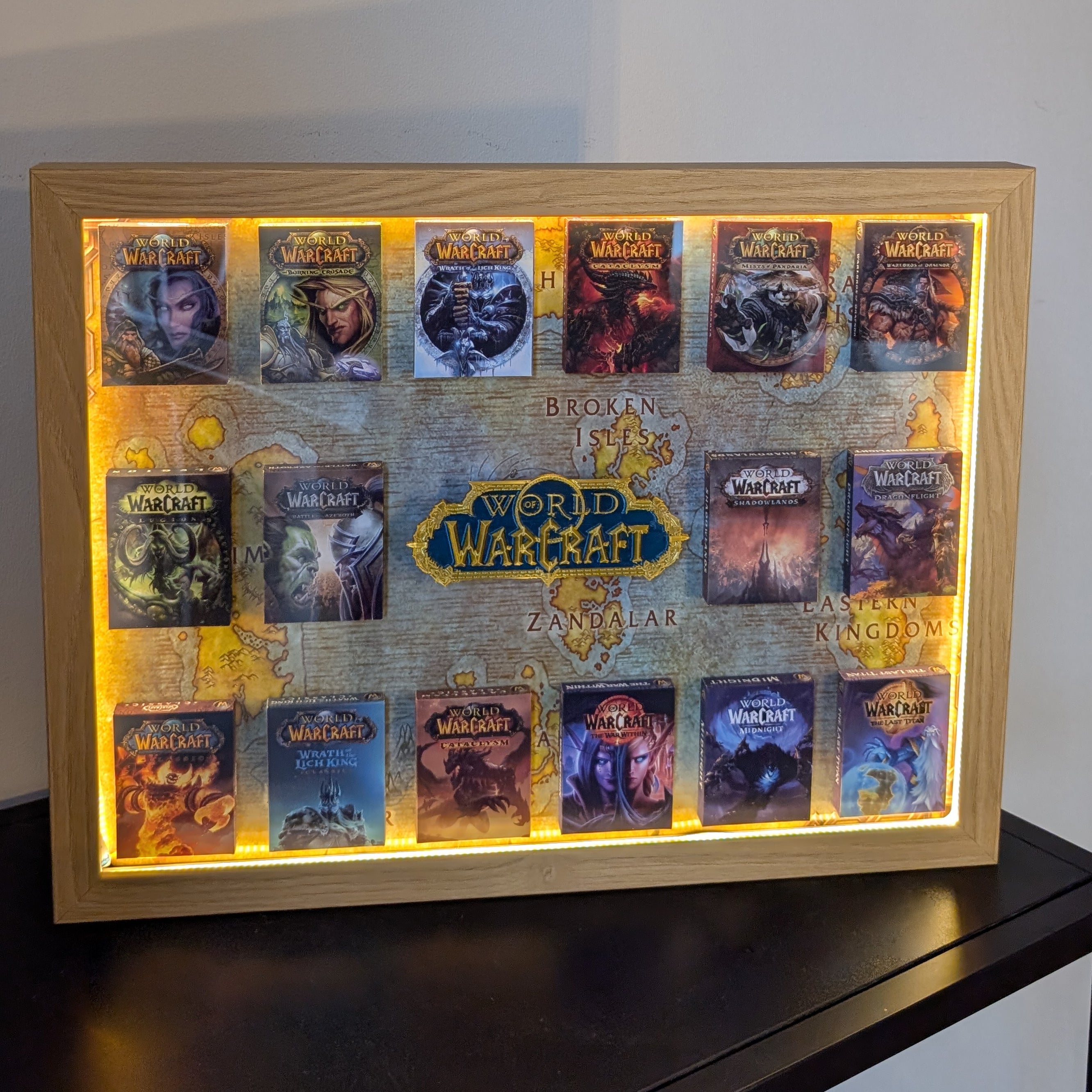 World of Warcraft - 3D Pictureframe with magnetic miniatures