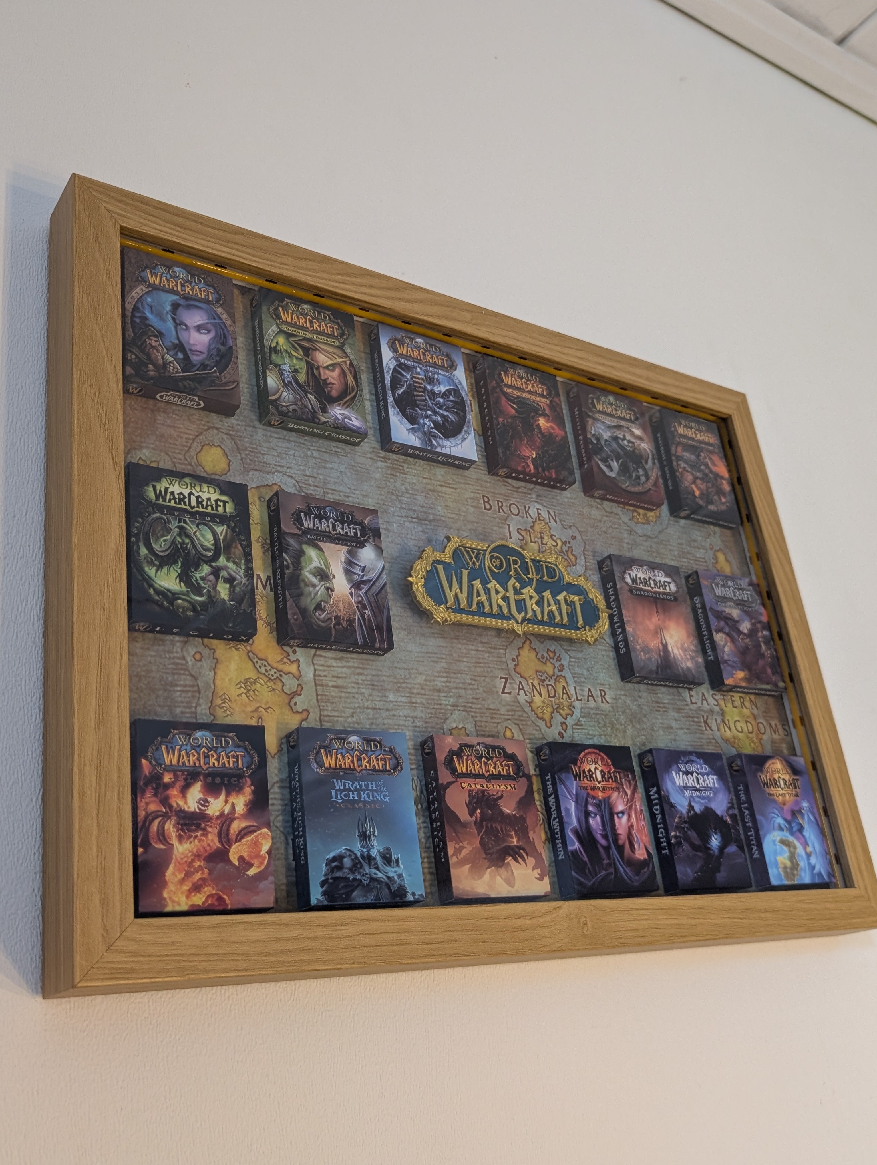 World of Warcraft - 3D Pictureframe with magnetic miniatures