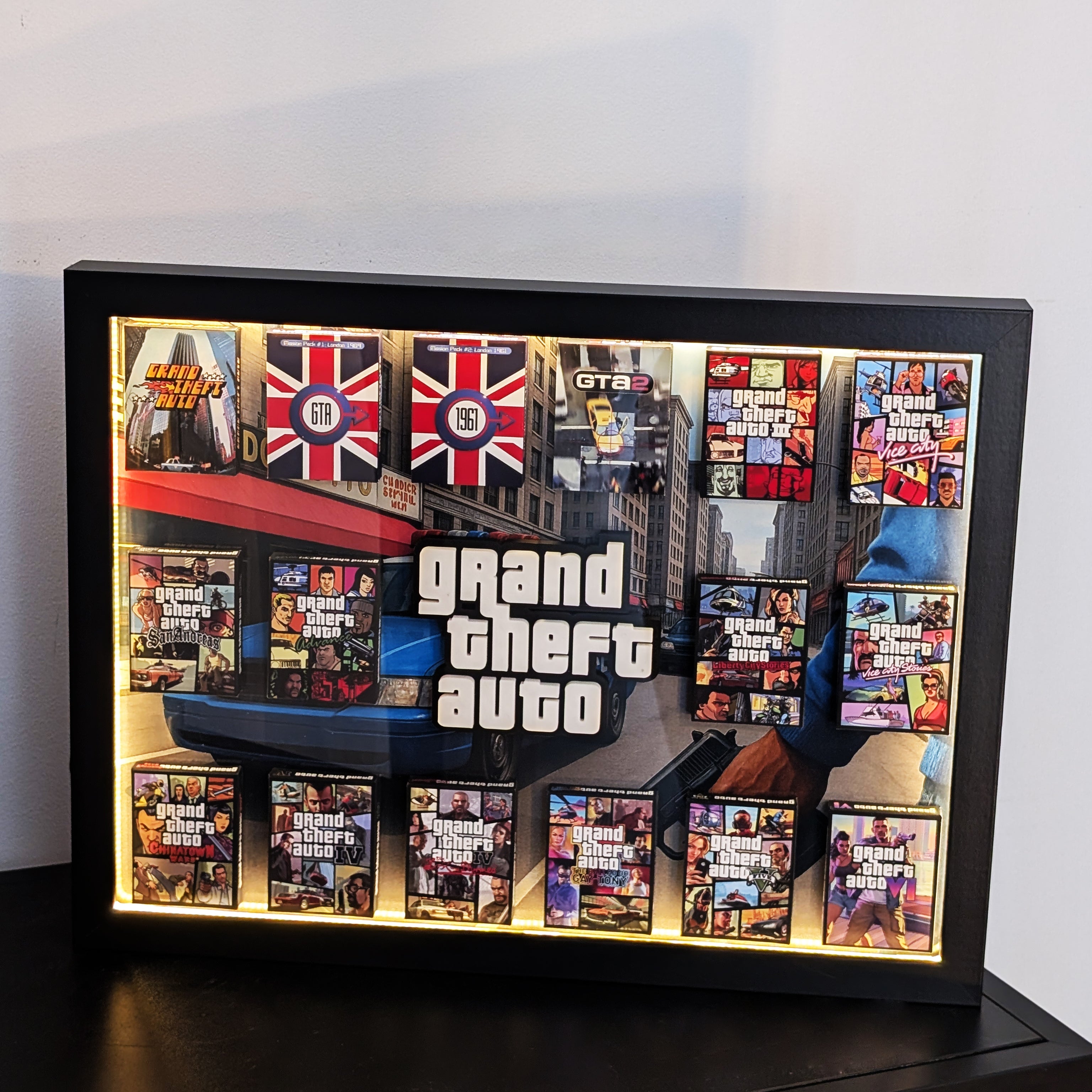 GTA - 3D Pictureframe with magnetic miniatures