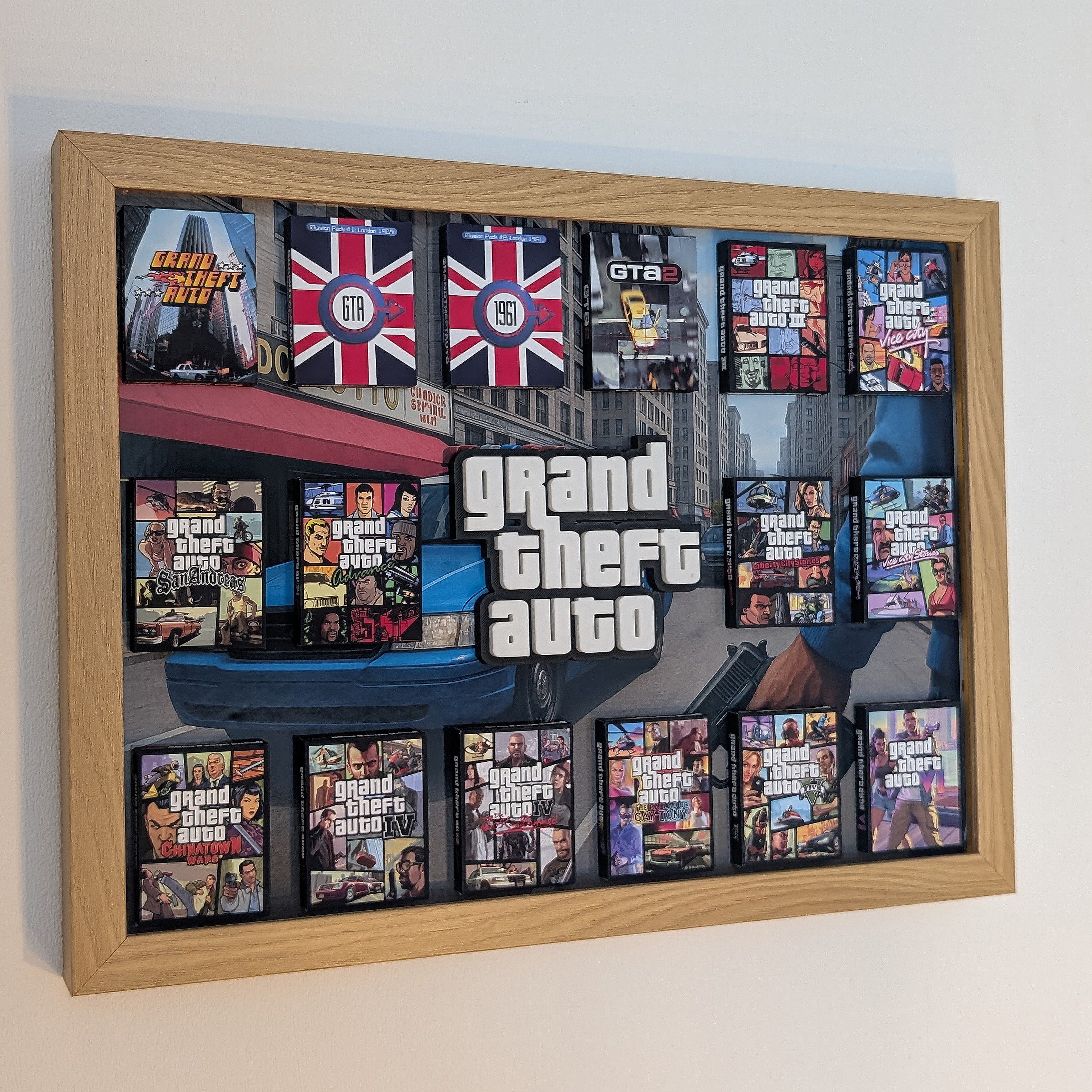 GTA - 3D Pictureframe with magnetic miniatures
