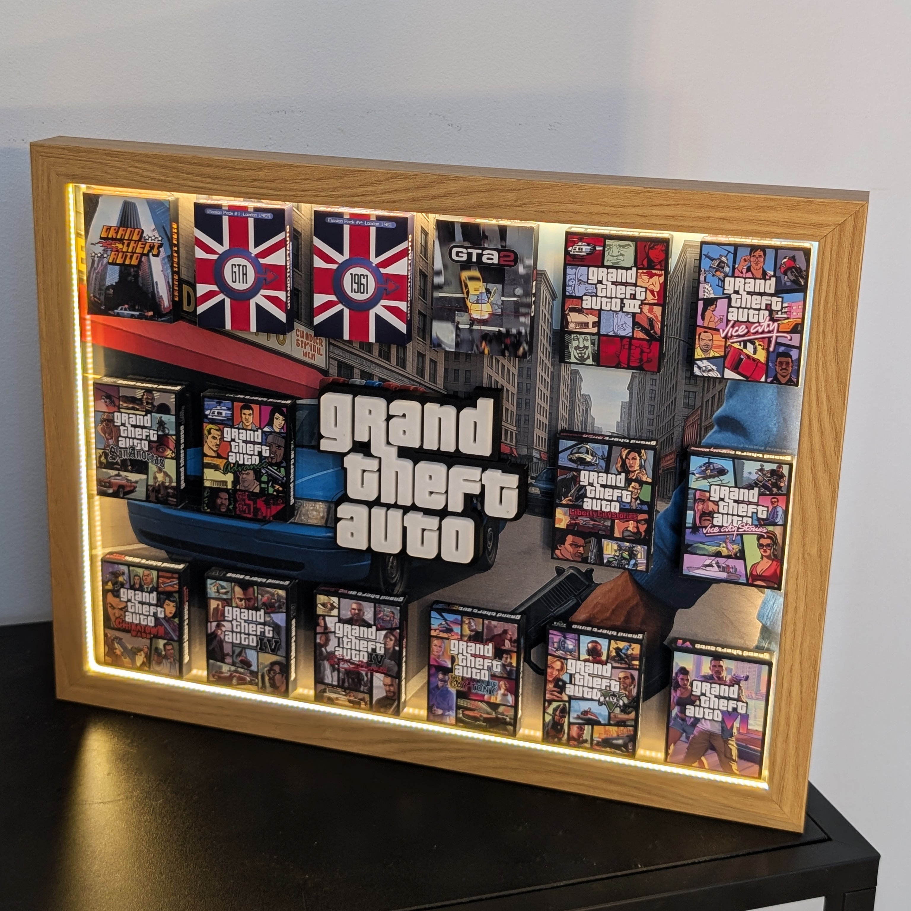 GTA - 3D Pictureframe with magnetic miniatures
