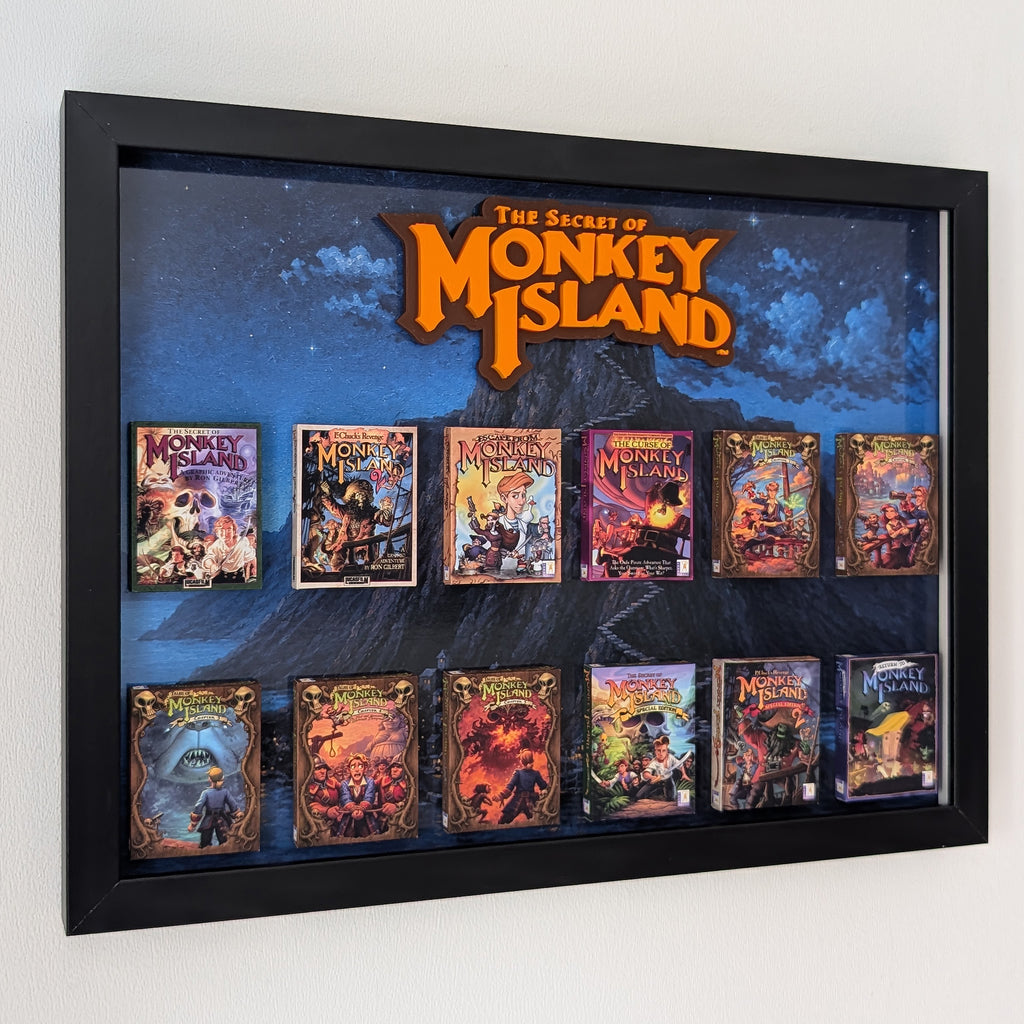Monkey Island - 3D Pictureframe with magnetic miniatures