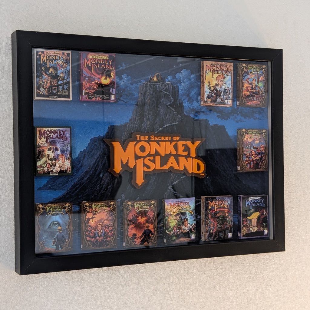 Monkey Island - 3D Pictureframe with magnetic miniatures