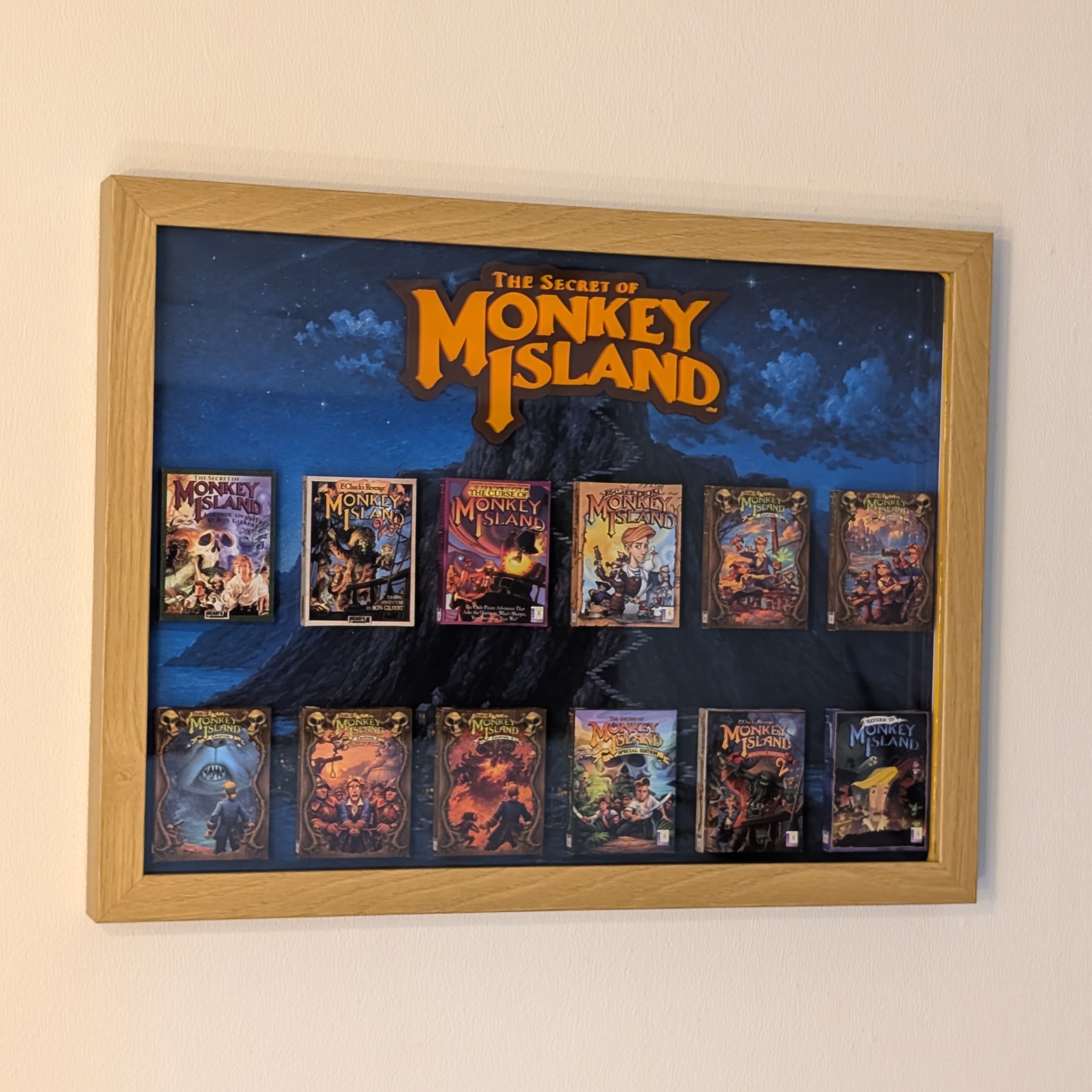 Monkey Island - 3D Pictureframe with magnetic miniatures