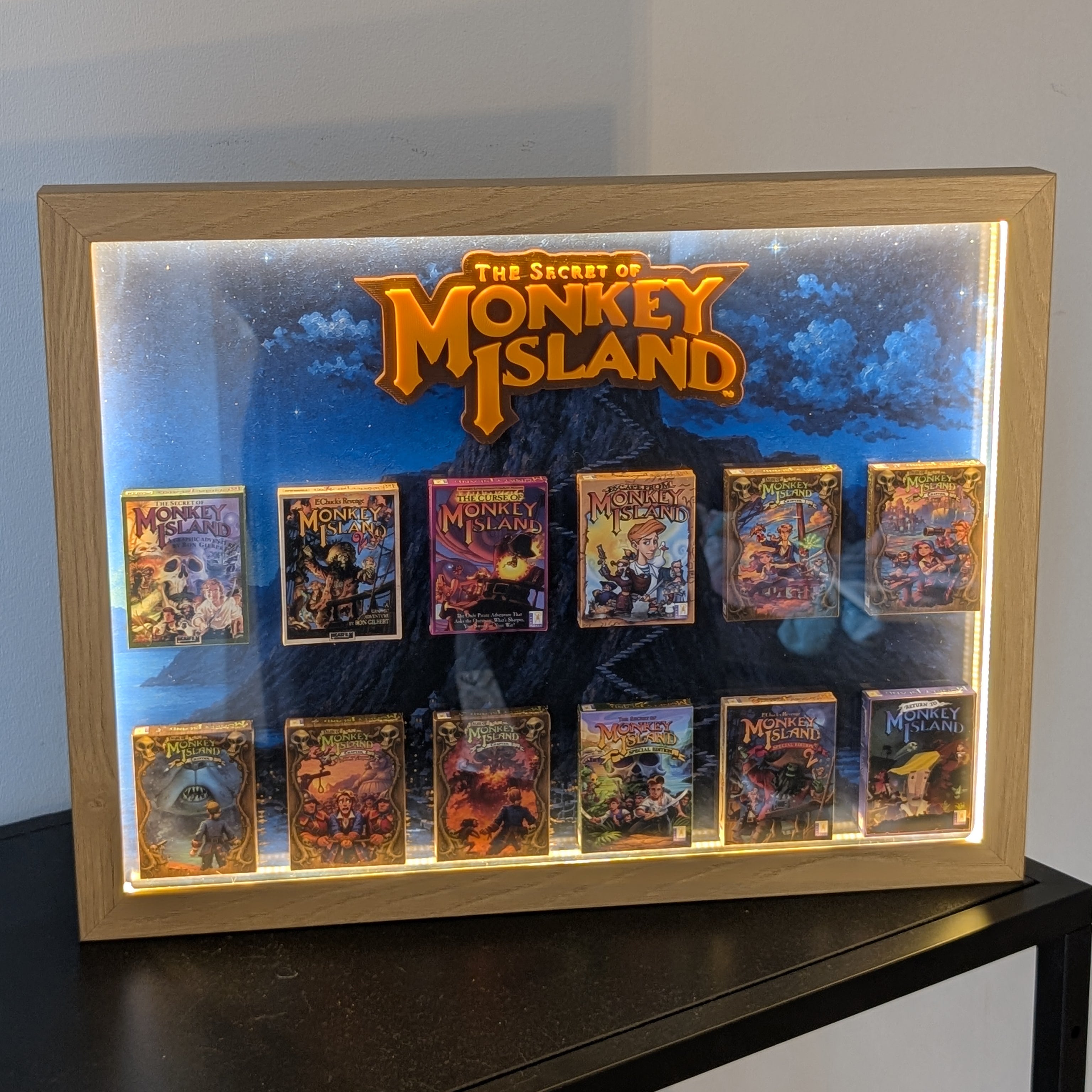 Monkey Island - 3D Pictureframe with magnetic miniatures