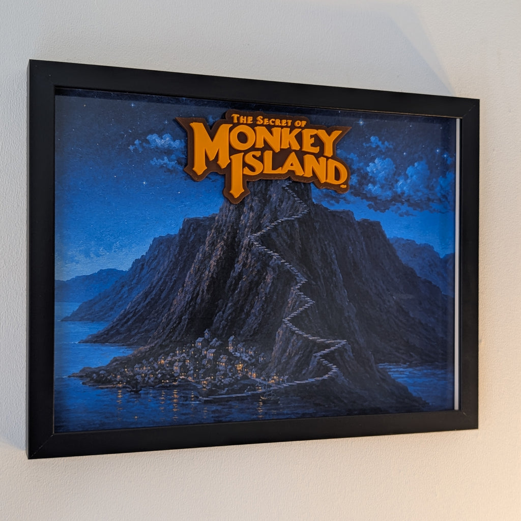 Monkey Island - 3D Pictureframe with magnetic miniatures