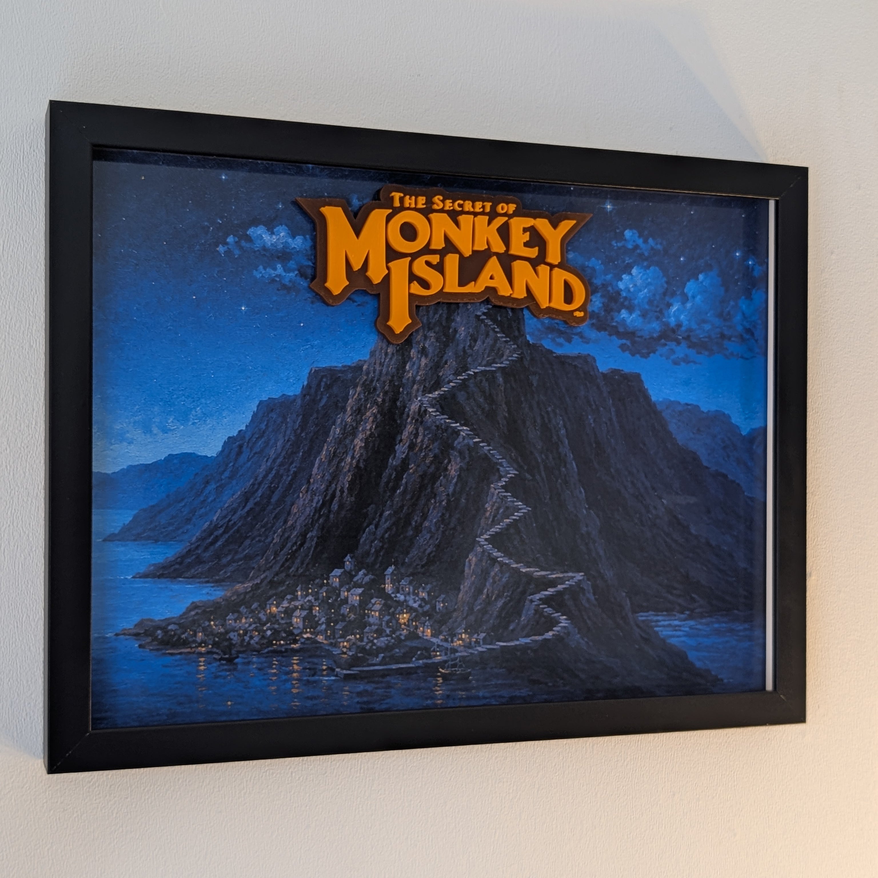 Monkey Island - 3D Pictureframe with magnetic miniatures