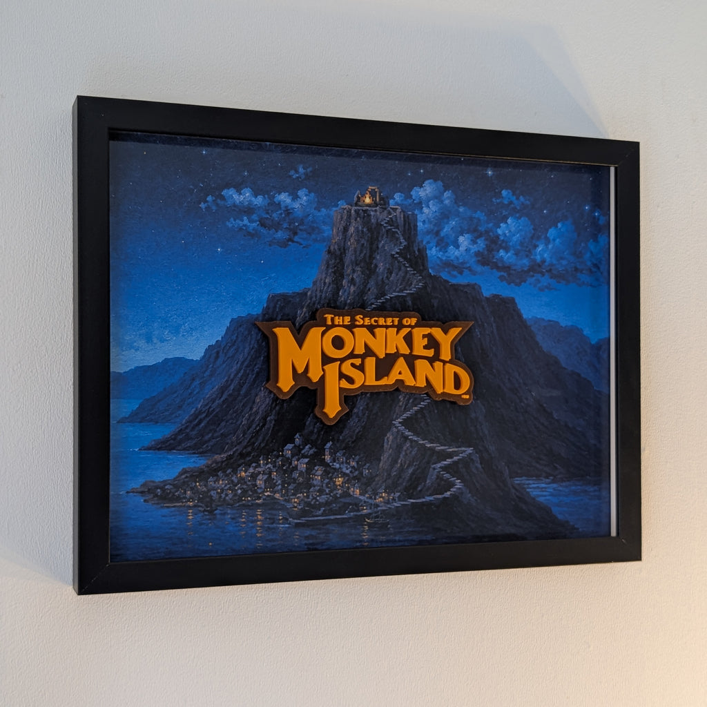 Monkey Island - 3D Pictureframe with magnetic miniatures