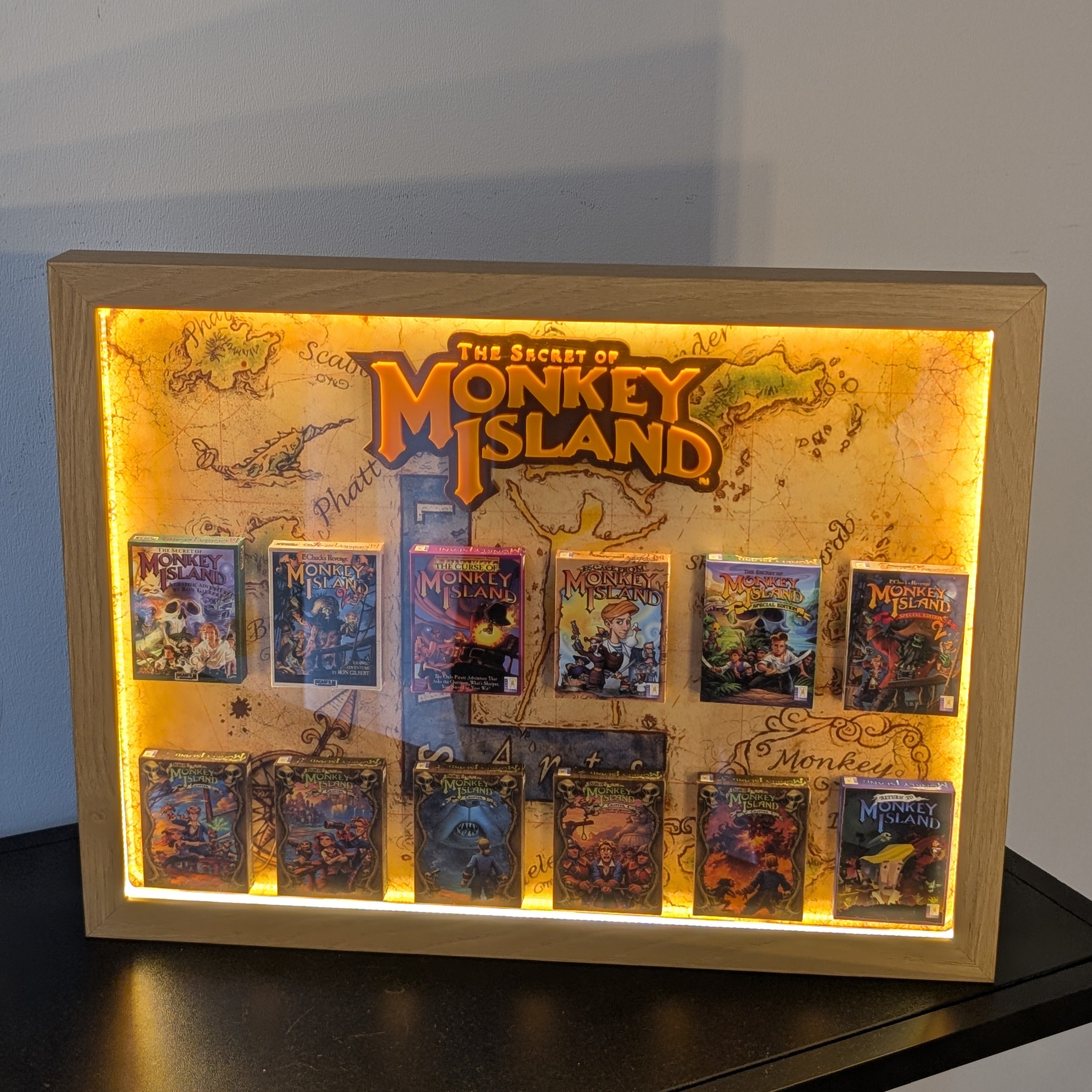 Monkey Island - 3D Pictureframe with magnetic miniatures